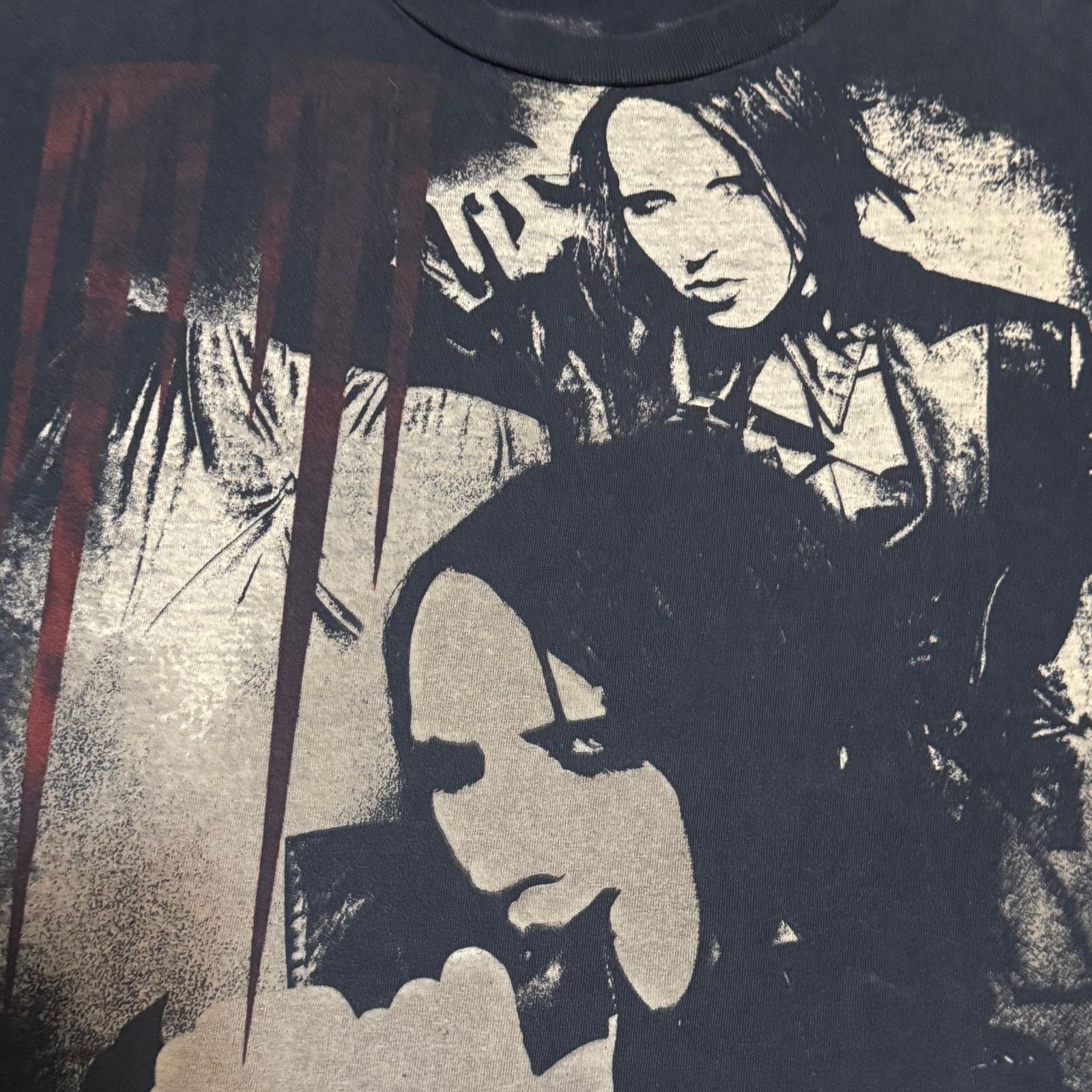 Band Tees × Marilyn Manson 2000s Marilyn Manson Gothic Shirt Size M/L Band Tee Size US L / EU 52-54 / 3 - 4 Thumbnail