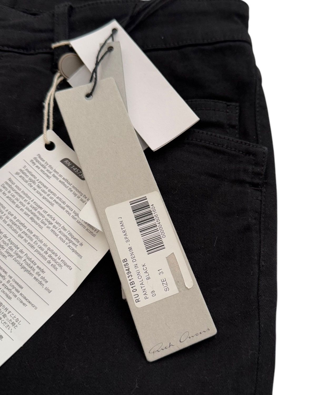 Rick Owens Spartan Hybrid Elastic Denim Size US 31 - 7 Thumbnail