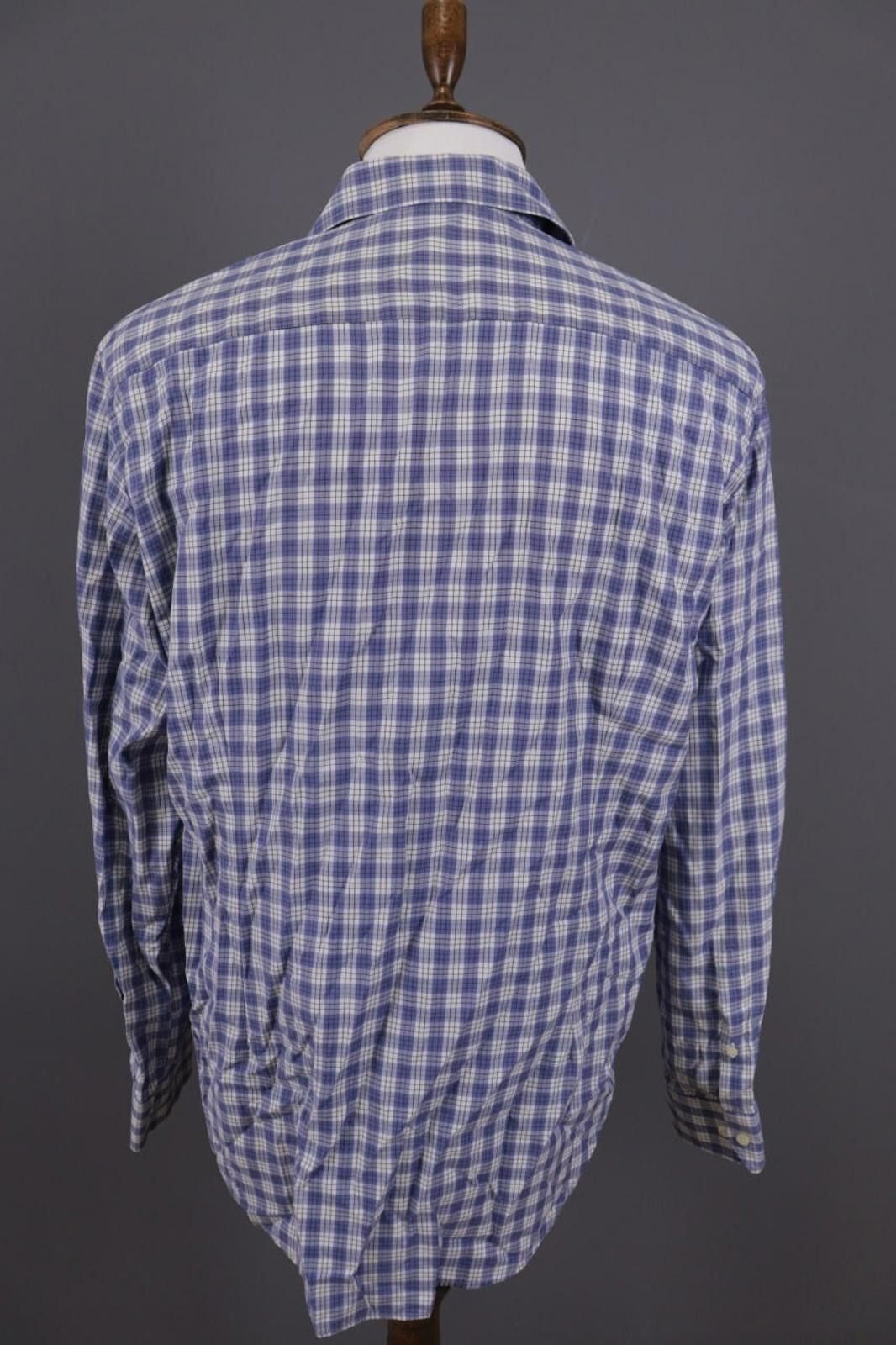 Eton Eton Contemporary Check Blue Shirt Size 45 17.75 XXL Size US M / EU 48-50 / 2 - 8 Thumbnail