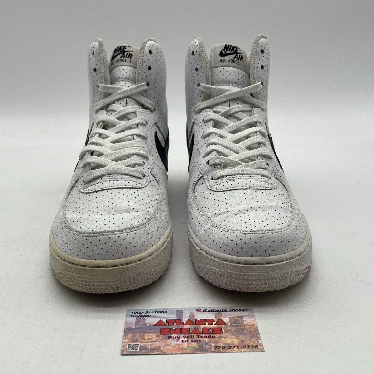 Nike Air Force 1 high perforated white Size US 9.5 / EU 42-43 - 2 Thumbnail