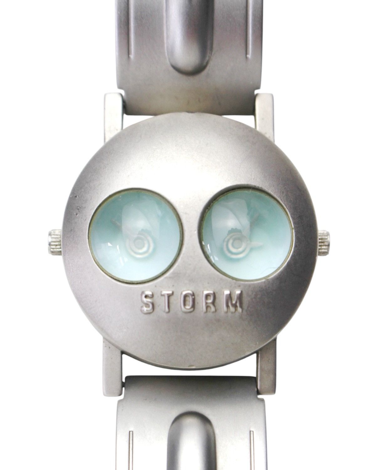 Vintage 2000S STORM UFO SPACE AGE DUAL-EYE DESIGN STEEL WATCH Size ONE SIZE - 2 Thumbnail