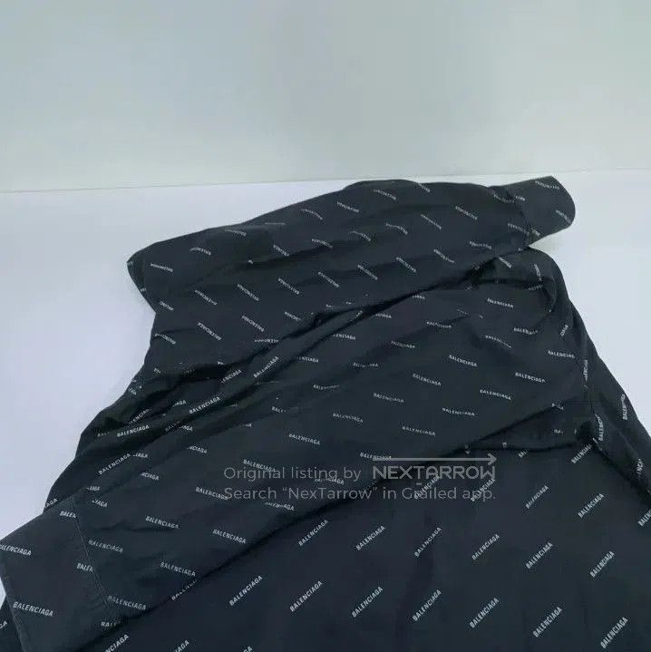 Balenciaga Balenciaga Black Logo Print Casual Long Sleeve Shirt. Size US M / EU 48-50 / 2 - 7 Thumbnail