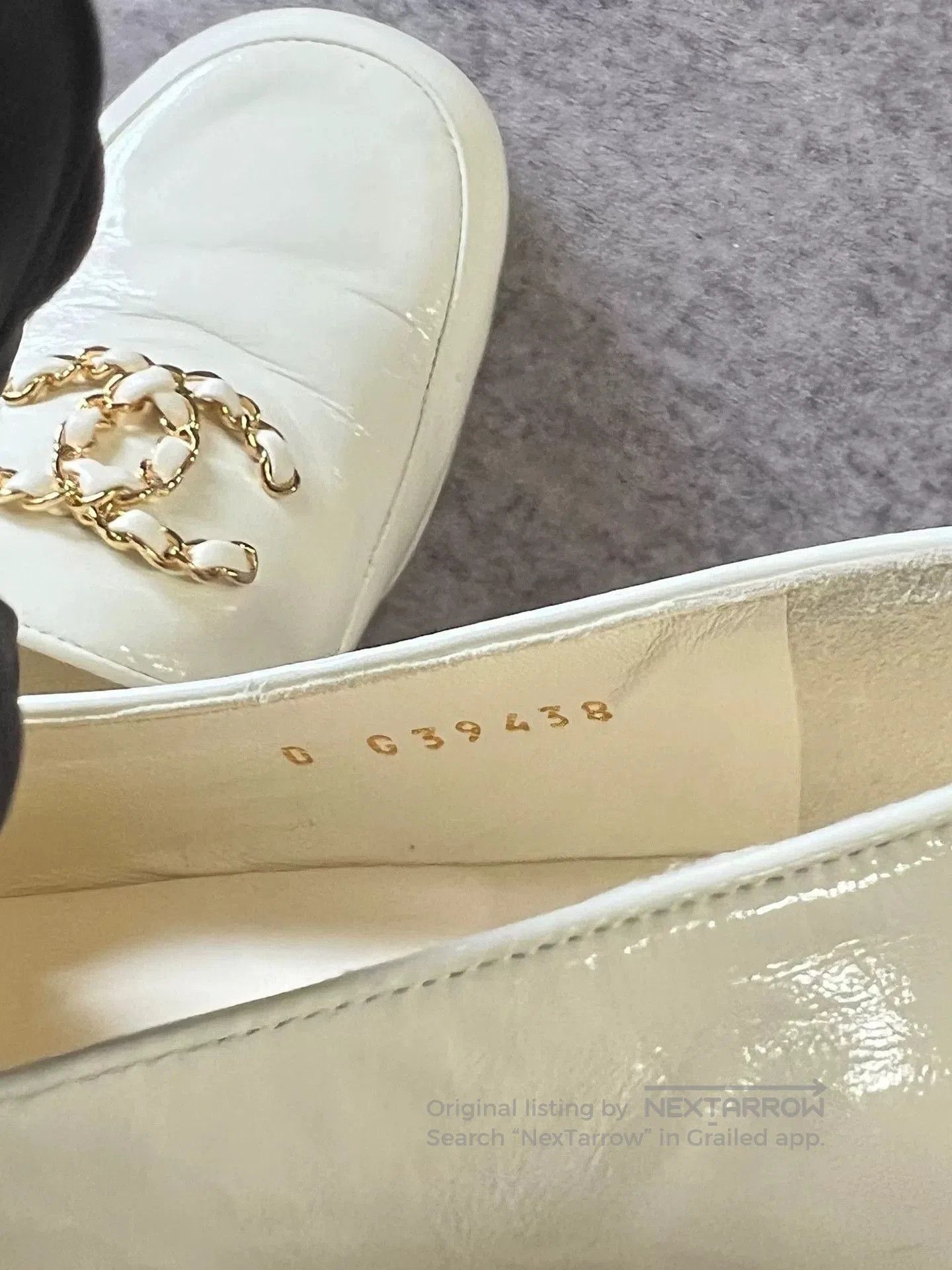 Chanel Chanel Cream Double C Logo Loafers. Size US 4 / IT 34 - 6 Thumbnail