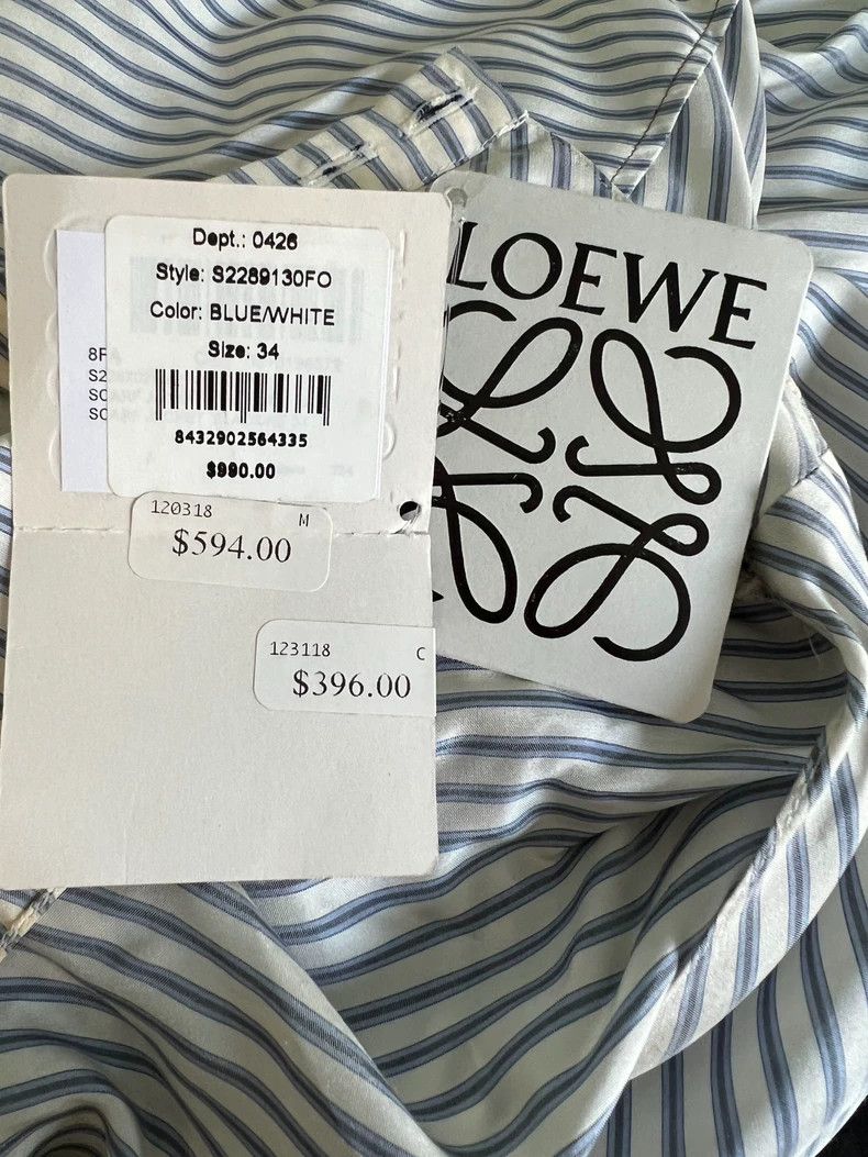 Loewe LOEWE Silk striped shirt Size S / US 4 / IT 40 - 3 Thumbnail