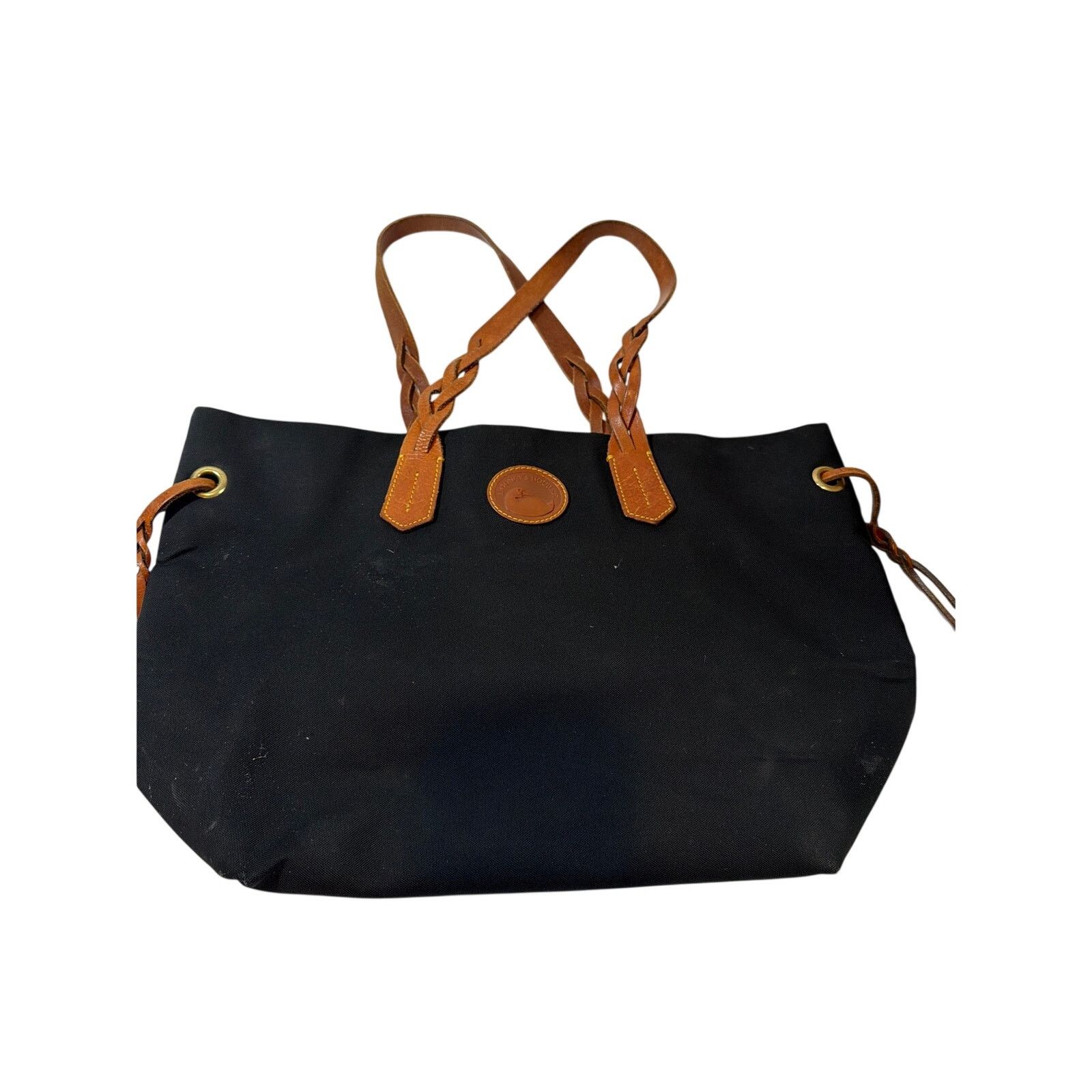 Dooney & Bourke Dooney & Bourke Nylon Shopper Tote Bag Black Nylon Leather Size ONE SIZE - 1 Thumbnail