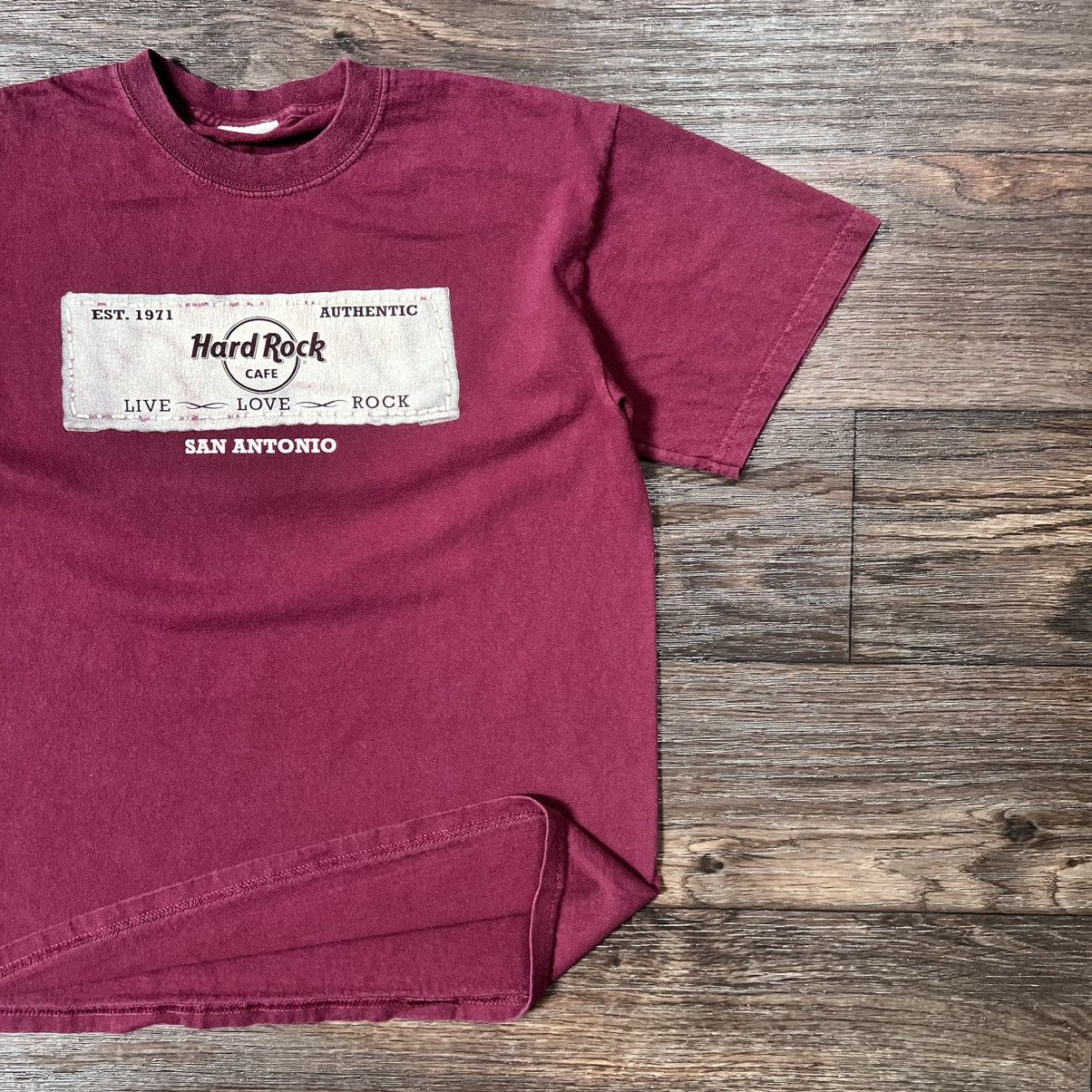 Vintage Maroon 2000s vintage Hard Rock Cafe San Antonio Size US M / EU 48-50 / 2 - 2 Thumbnail