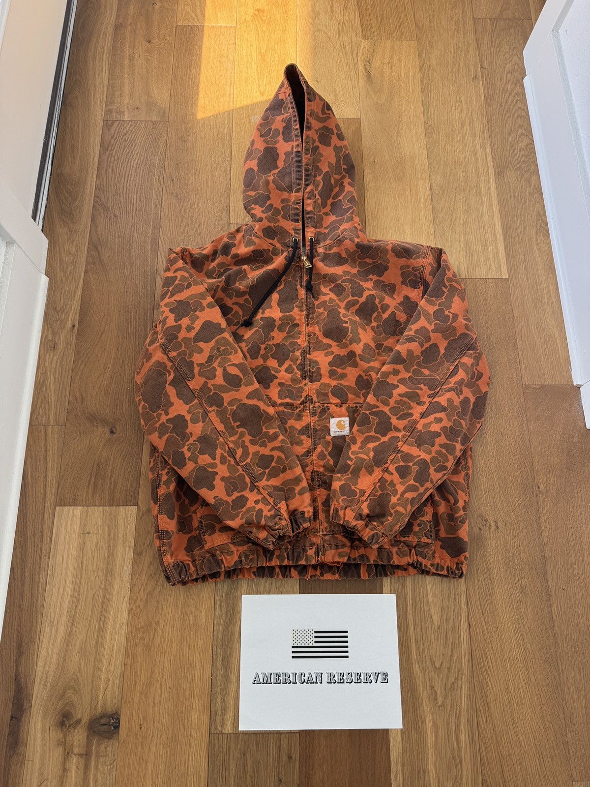 Carhartt Wip CARHARTT WIP ORANGE DUCK CAMO ACTIVE JACKET Size US L / EU 52-54 / 3 - 1 Thumbnail