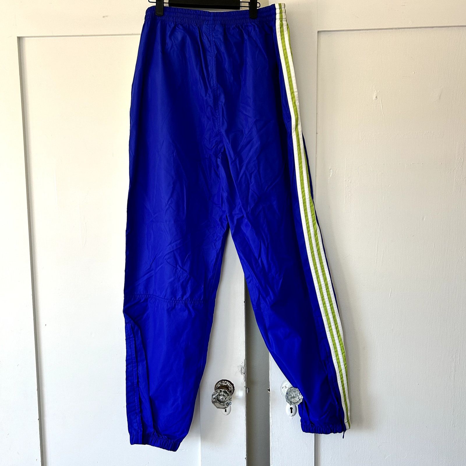Adidas 90's Vintage Men's Adidas windbreaker blue pants XXL Size US 42 / EU 58 - 4 Thumbnail