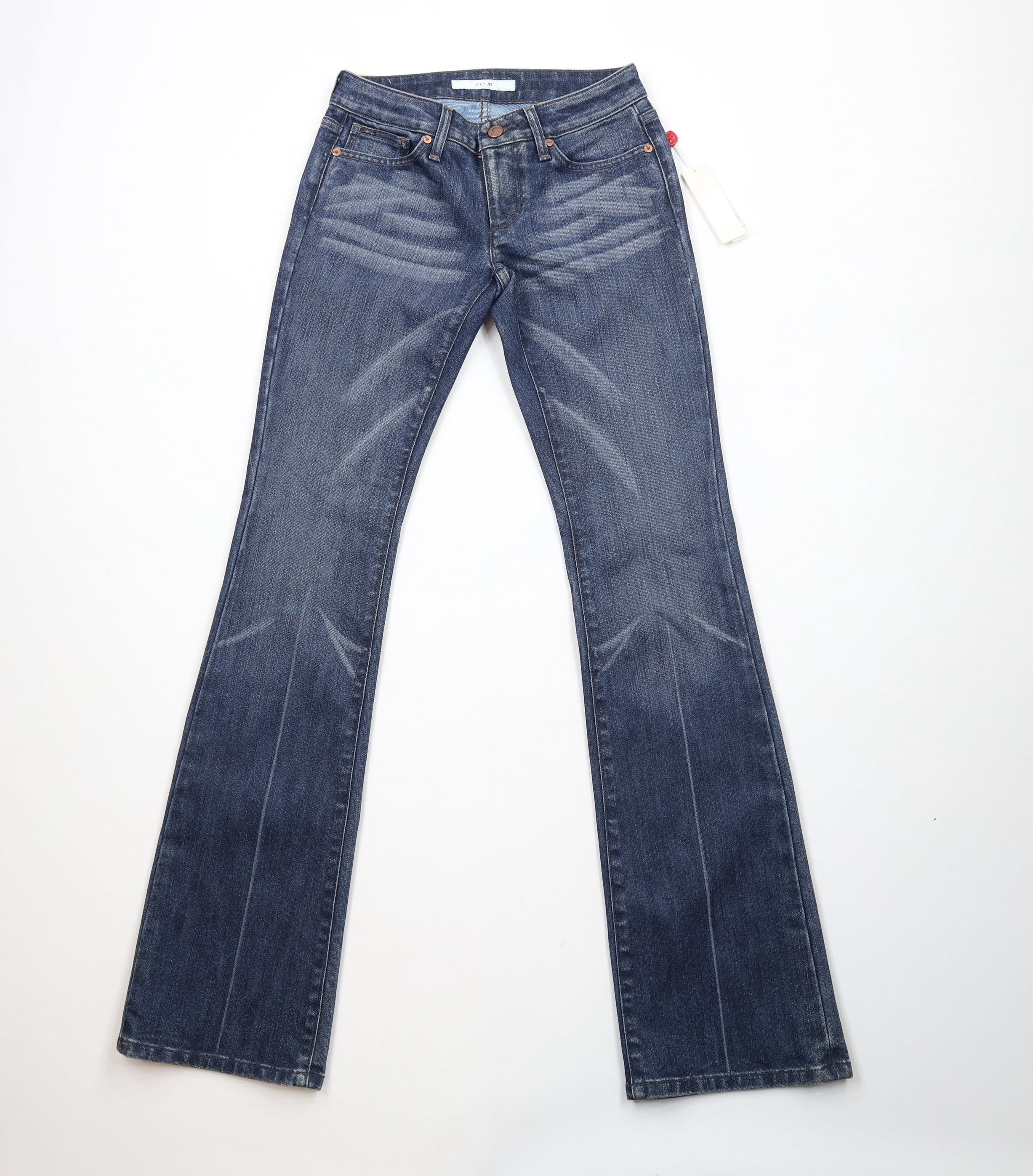 Vintage New Joe's Jeans Booty Fit Curvy Flared Wide Leg Denim Jeans Size 26" / US 2 / IT 38 - 1 Thumbnail