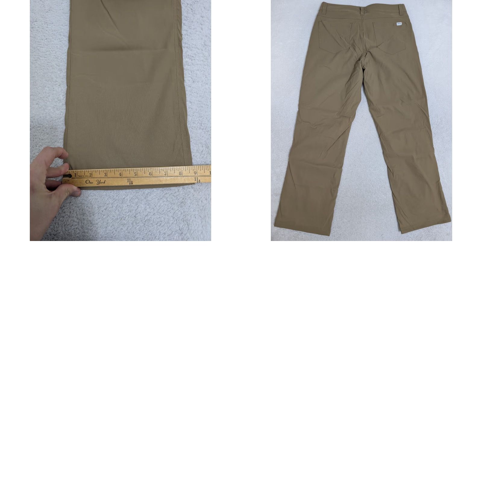 Orvis Orvis Mens Cargo Pants Khaki Fleece Lined Tech Stretch Nylon Spandex 32x30 Straight Regular Casual Travel Outdoor Size US 32 / EU 48 - 8 Thumbnail