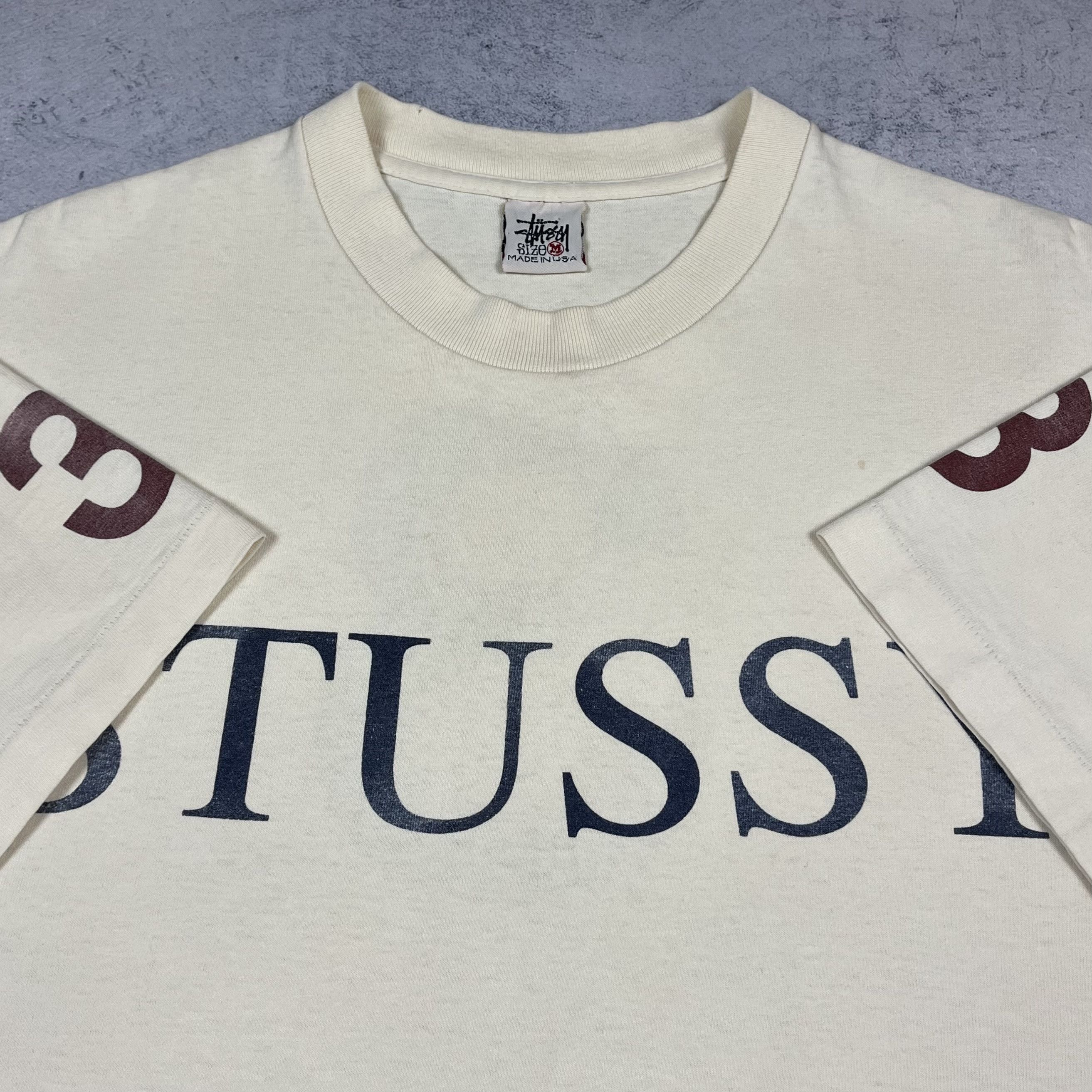 Stussy Vintage Stussy Y2K Big Logo T Shirt 80’s Size US M / EU 48-50 / 2 - 2 Thumbnail