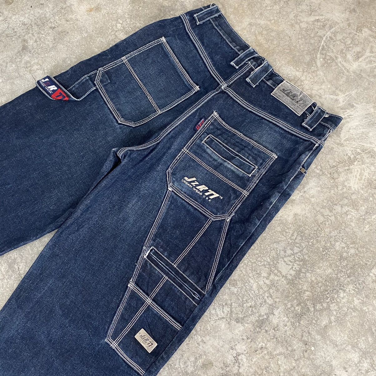 Southpole VTG JzR77 Wide Baggy Carpenter Workwear Jeans JNCO Size US 34 / EU 50 - 1 Thumbnail