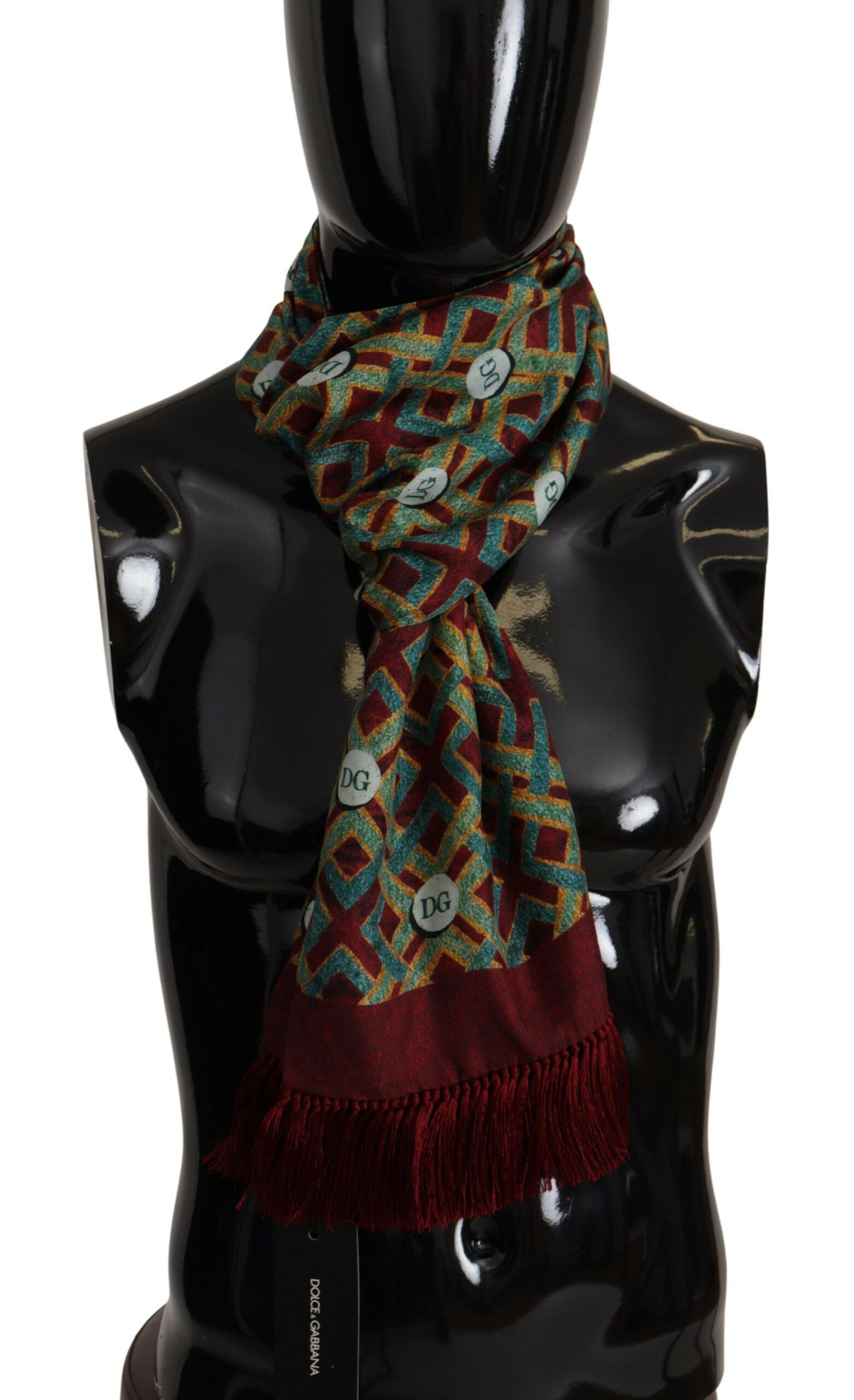 Dolce & Gabbana Elegant Multicolor Silk Men's Scarf Men's Wrap Size ONE SIZE - 1 Thumbnail