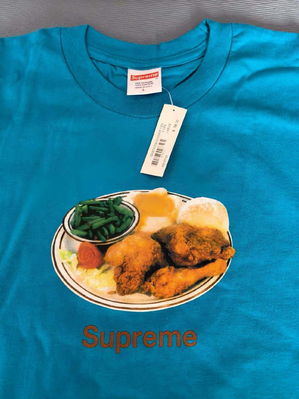 Supreme Supreme chicken dinner tee blue T-shirt Size US L / EU 52-54 / 3 - 2 Thumbnail