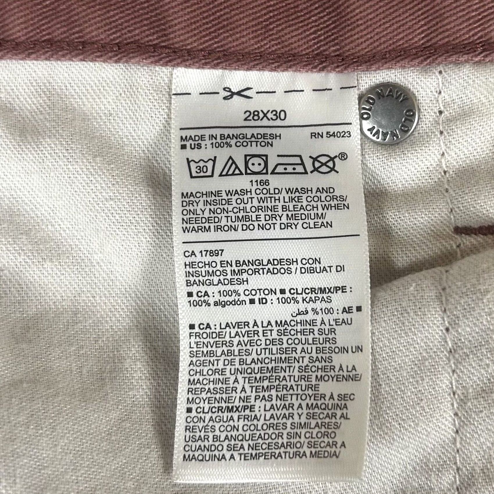 Old Navy Old Navy Slim Jeans Red Low Rise Denim - Fit Size US 28 / EU 44 - 6 Thumbnail