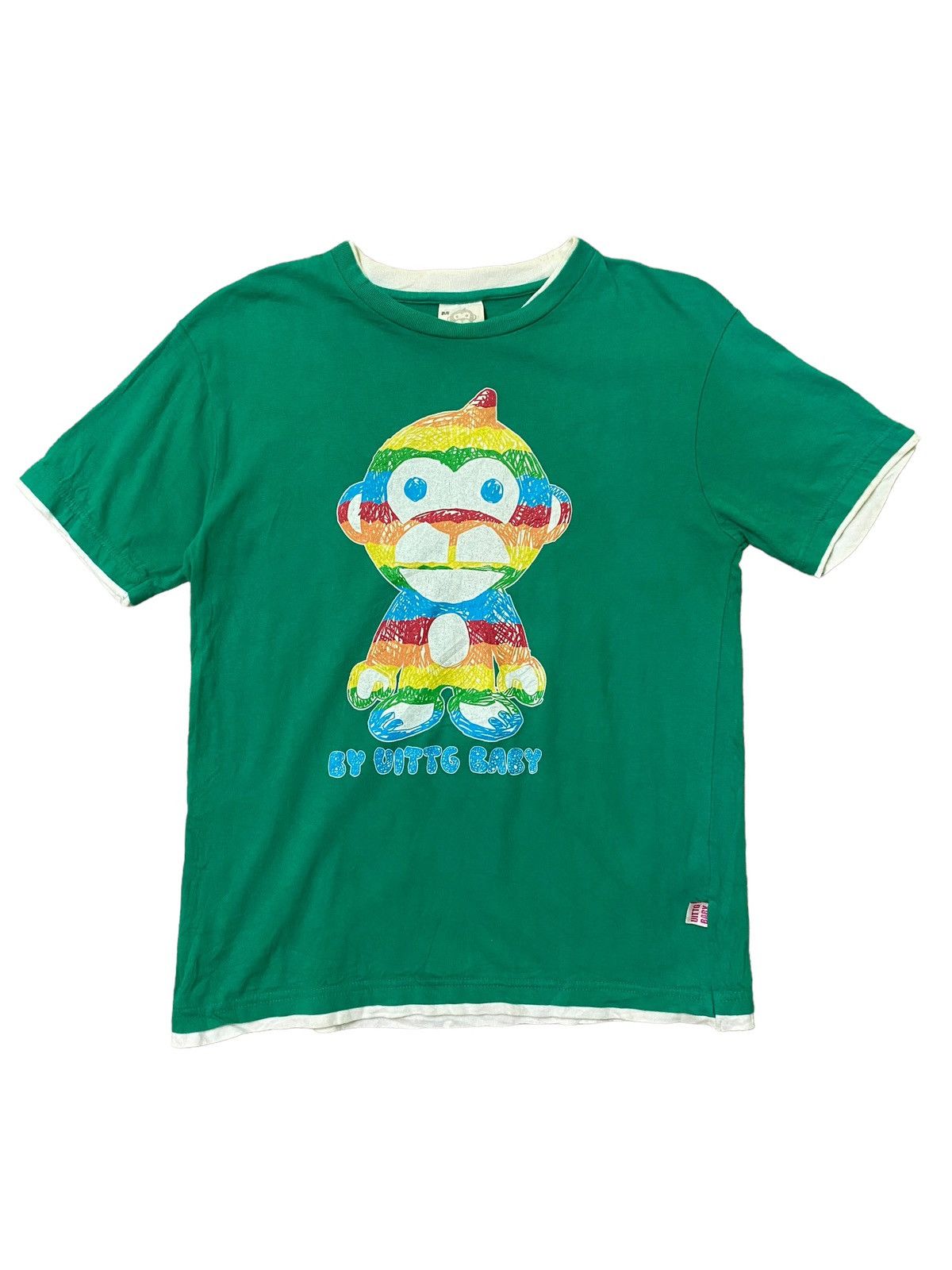Japanese Brand Offer Uittg Baby Rainbow Monkey Multicolour Print Tee Size US S / EU 44-46 / 1 - 1 Thumbnail