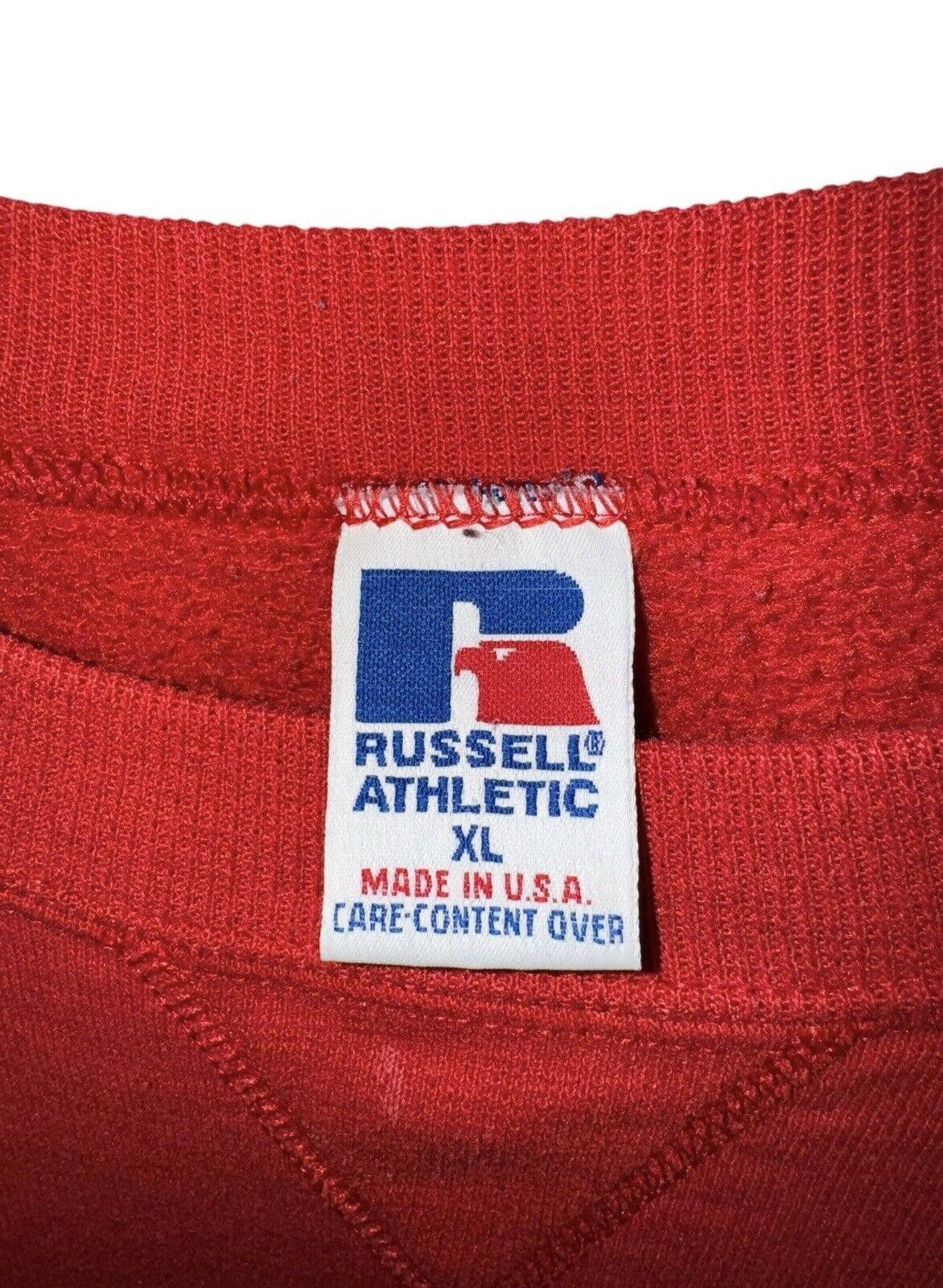 Russell Athletic Vintage Russell Athletic 90s USA Cherry Red Crewneck XL Size US 36 / EU 52 - 7 Thumbnail
