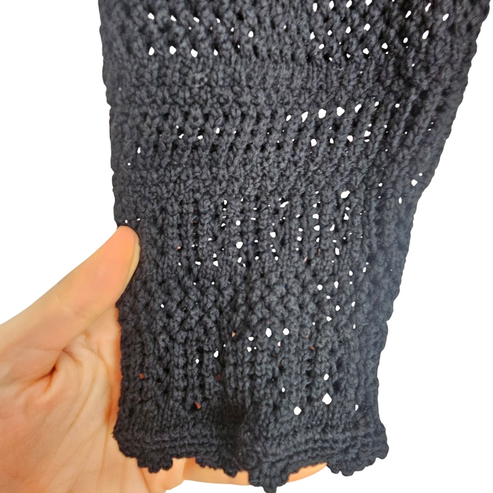 Wildfox Wilfred Womens Open Knit Crochet Pullover Sweater Sz M Boho Size M / US 6-8 / IT 42-44 - 4 Thumbnail
