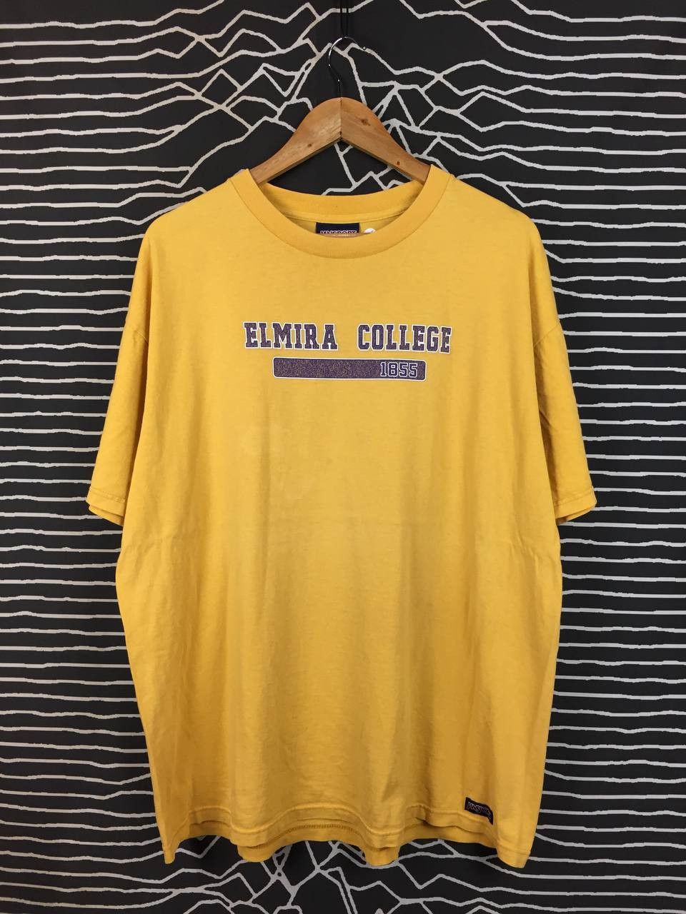 Jansport Vtg Jansport Elmira College Made In Usa Retro Collegiate Tee Size US XL / EU 56 / 4 - 1 Thumbnail