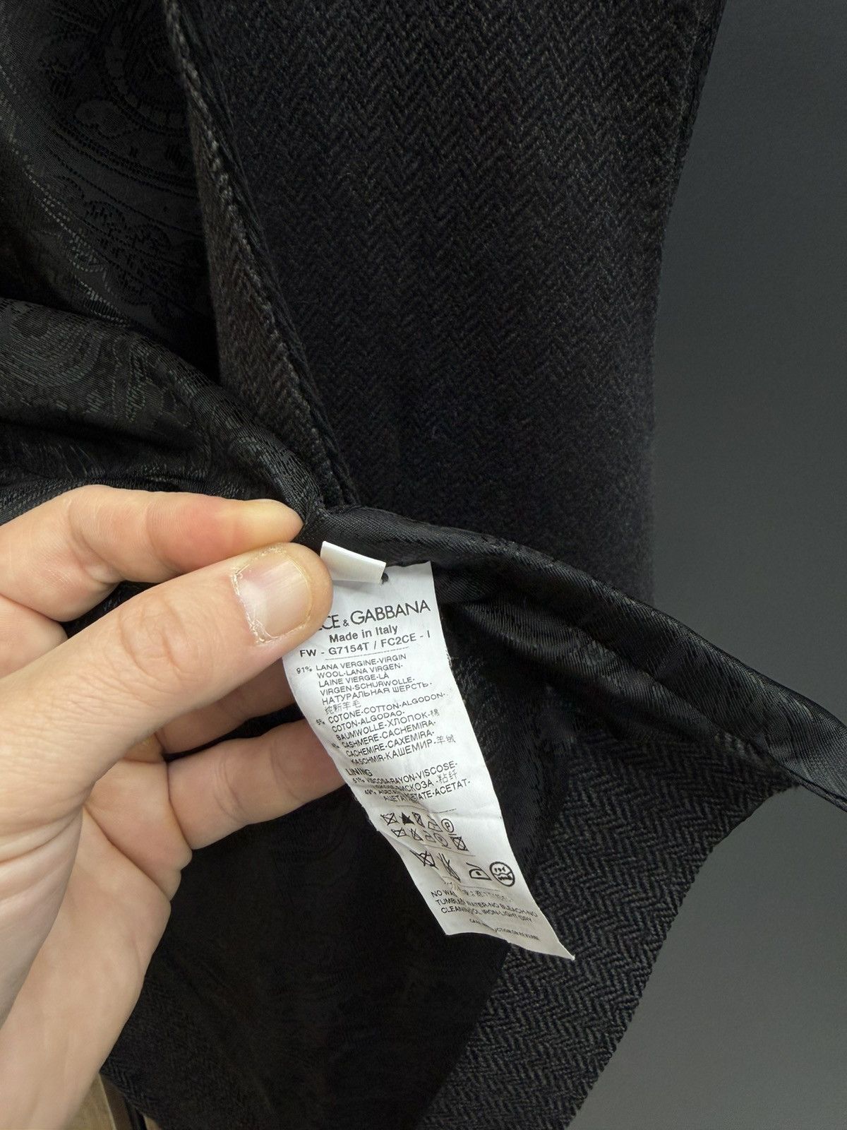 Dolce & Gabbana Dolce & Gabbana Wool Waistcoat Size 52 Size US L / EU 52-54 / 3 - 10 Thumbnail