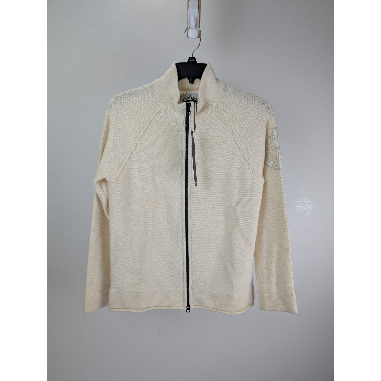 Stone Island o1rshd1 Zip-Up Cardigan Knitwear Sweater Jacket off-white Size US S / EU 44-46 / 1 - 9 Thumbnail