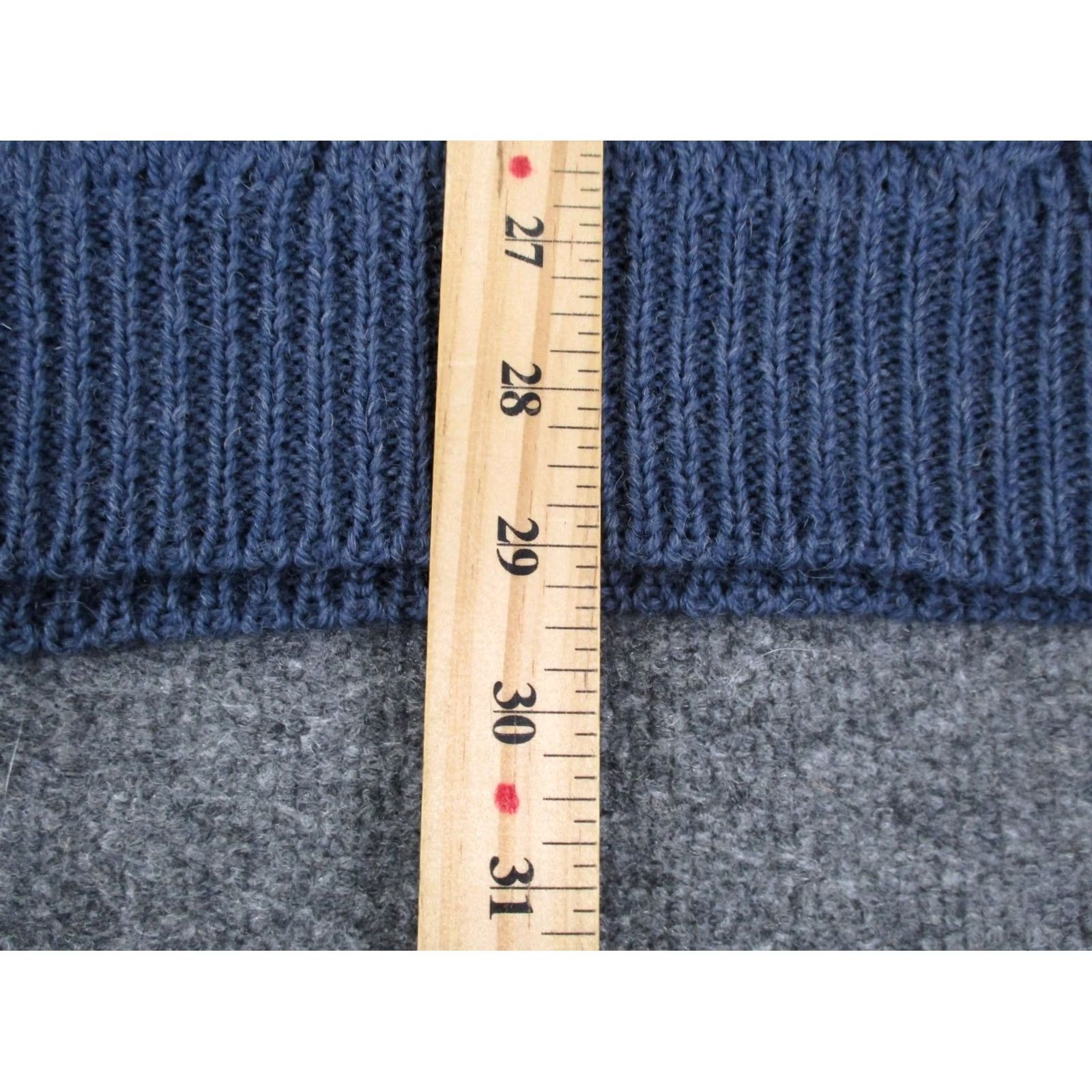 Vintage Aran Crafts Sweater Mens 2XL Blue Wool Cable Knit Fisherman Ireland Chunky Heavy Size US XXL / EU 58 / 5 - 4 Thumbnail