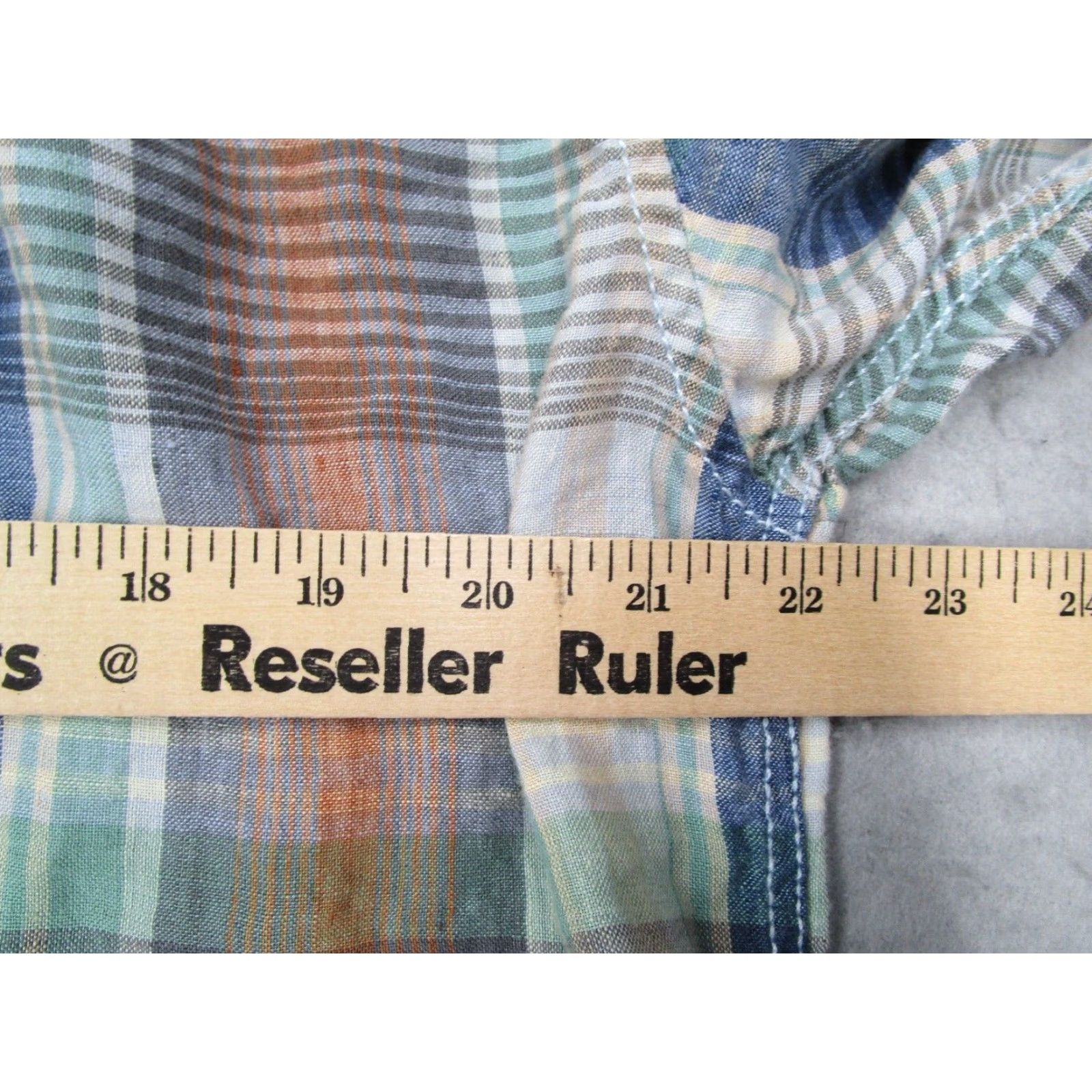 Tommy Bahama VINTAGE Tommy Bahama Men's Large Plaid Linen Button-Up Shirt Long Sleeve Casual Travel Beach Size US L / EU 52-54 / 3 - 7 Thumbnail
