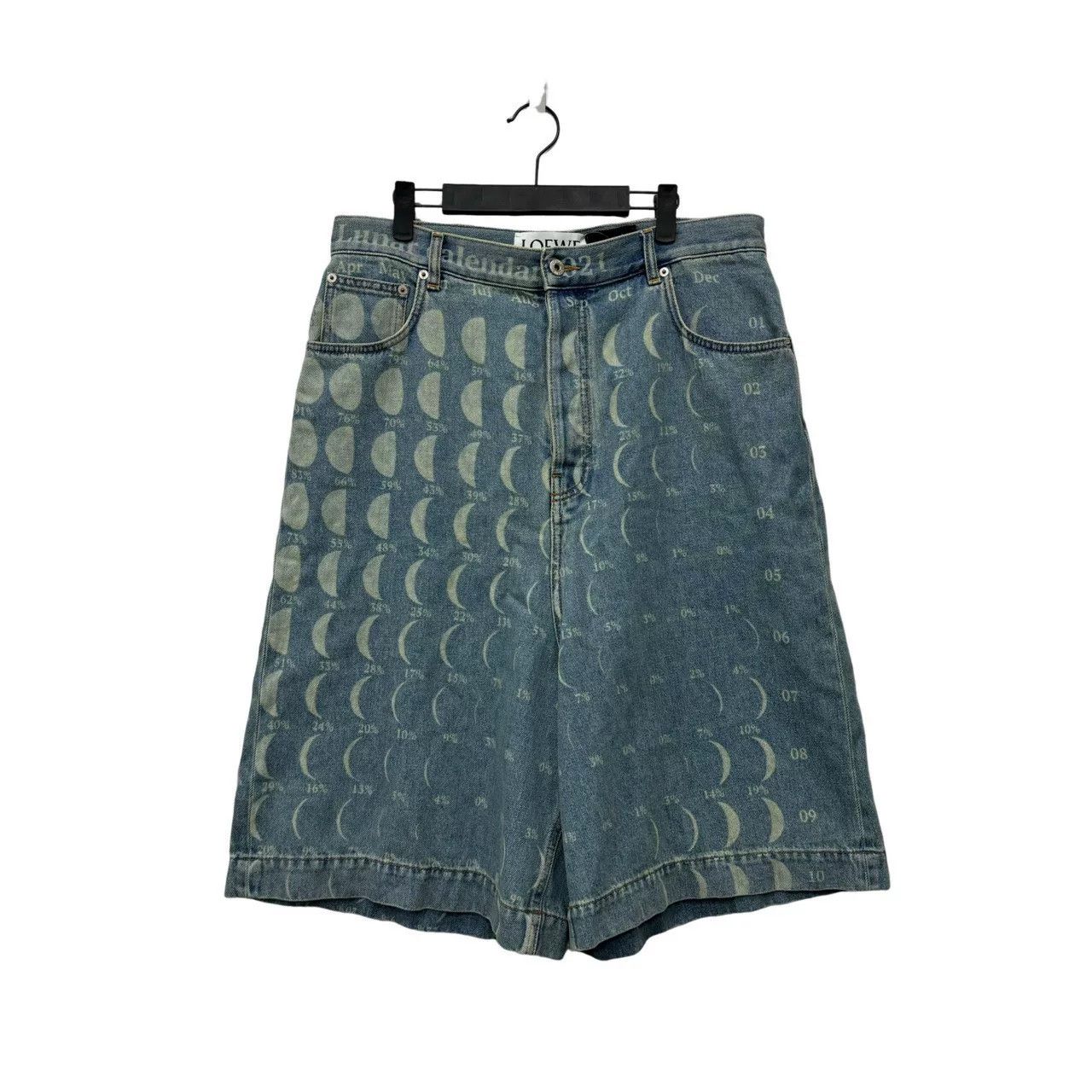 Loewe Loewe Moon Phase Denim Shorts Size US 34 / EU 50 - 1 Thumbnail