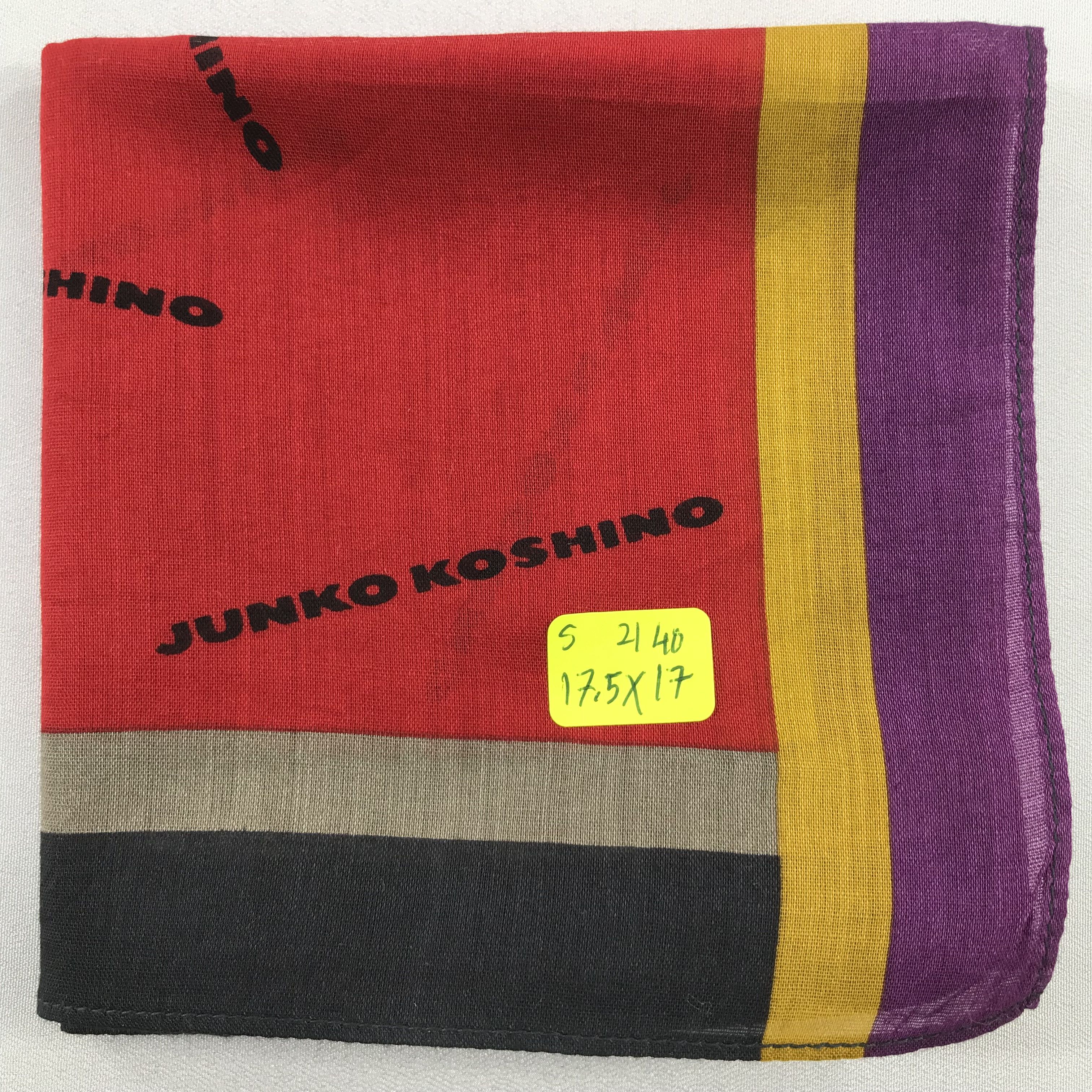 Mr. Junko × Vintage Junko koshino Bandana / Handkerchief / Neckerchief - S1025 Size ONE SIZE - 5 Thumbnail