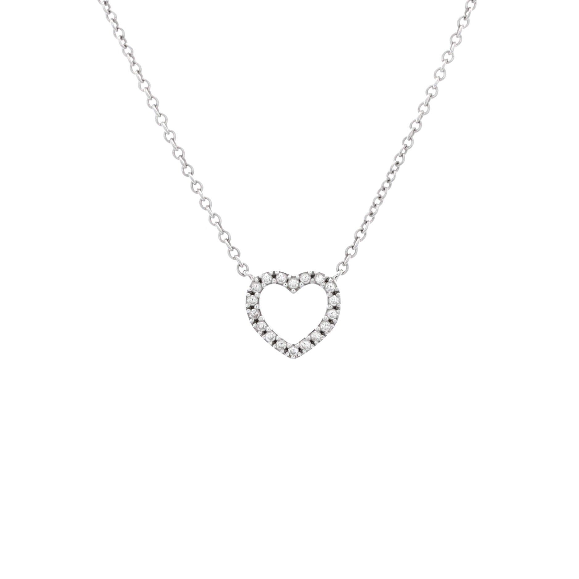 Tiffany & Co. Metro Open Heart Pendant Necklace Size ONE SIZE - 1 Thumbnail