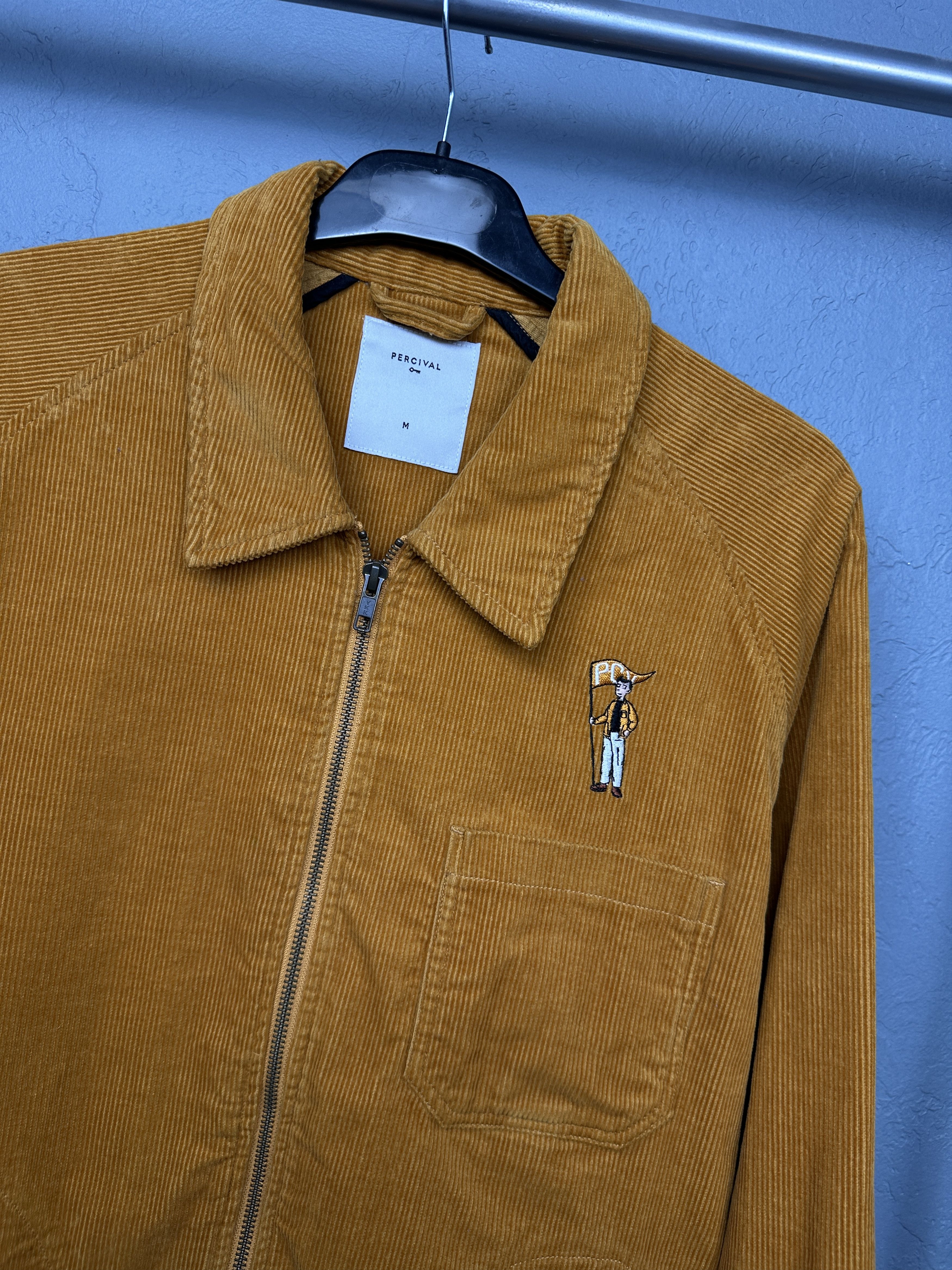 Percival Percival Mens Corduroy Overshirt Jacket Size US M / EU 48-50 / 2 - 2 Thumbnail