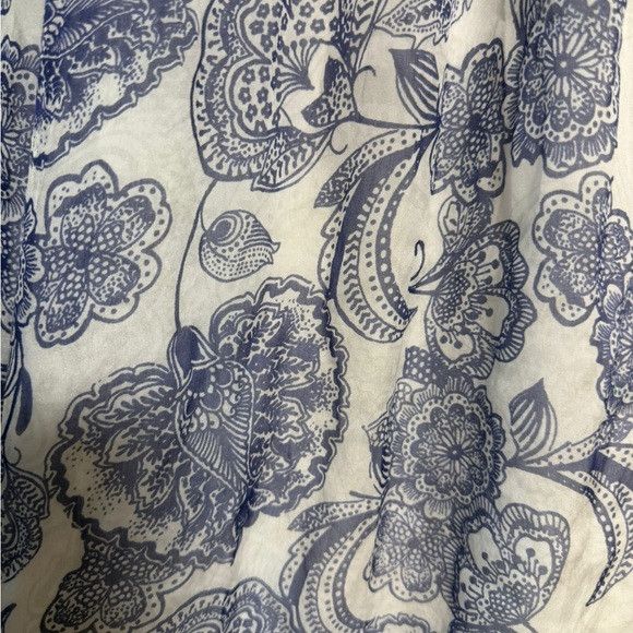 Mango MNG Collection Silk Blue Floral Halter Dress - Size S Size S / US 4 / IT 40 - 9 Thumbnail