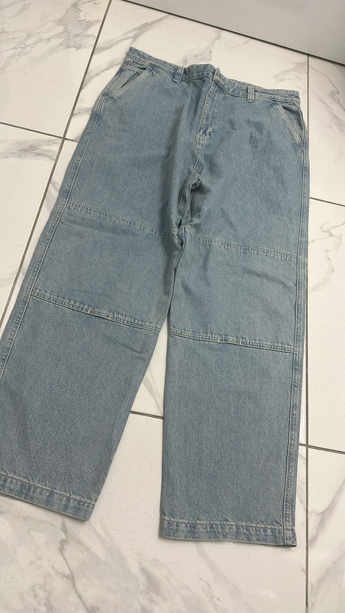 Stussy × Vintage Stussy Double Knee Work Pant Light Blue Size 38 Size US 38 / EU 54 - 3 Thumbnail