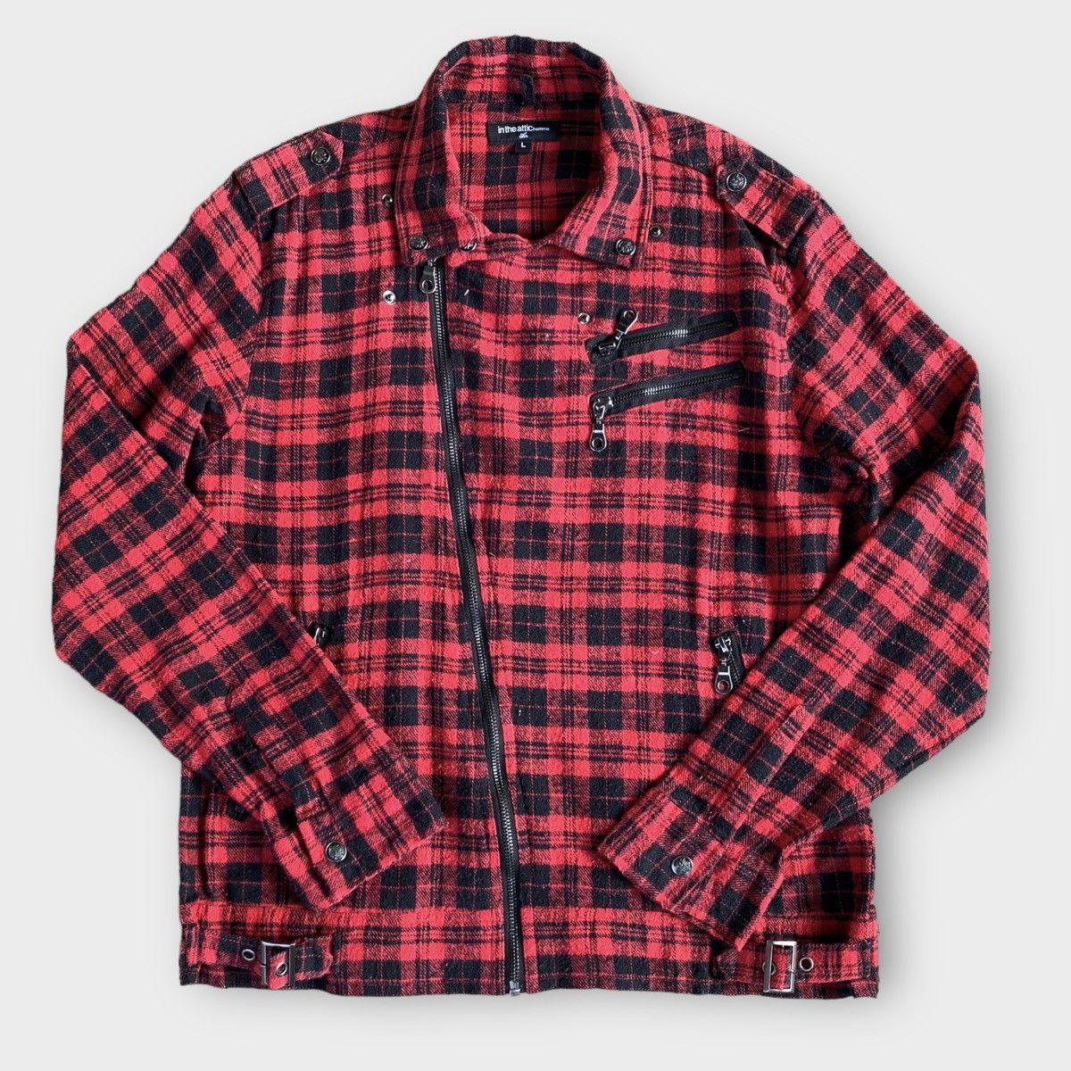 In The Attic In the attic Homme Plaid tartan punk zipper jacket Size M / US 6-8 / IT 42-44 - 1 Thumbnail