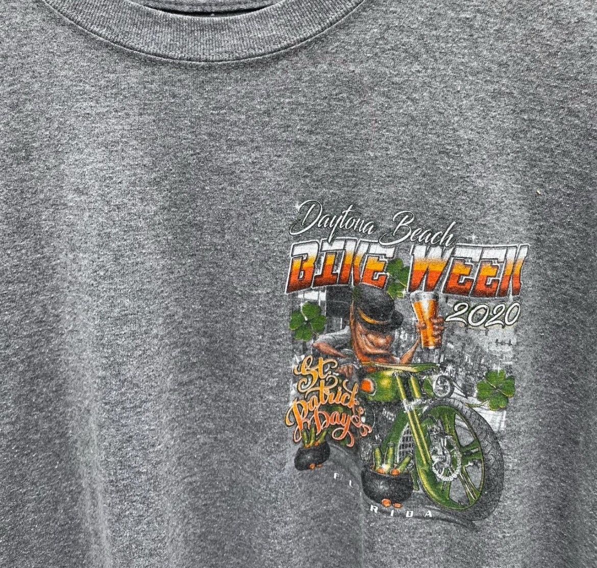 Gildan Daytona Beach Bike Week 2020 St. Patrick’s Day Leprechaun Size US L / EU 52-54 / 3 - 3 Thumbnail