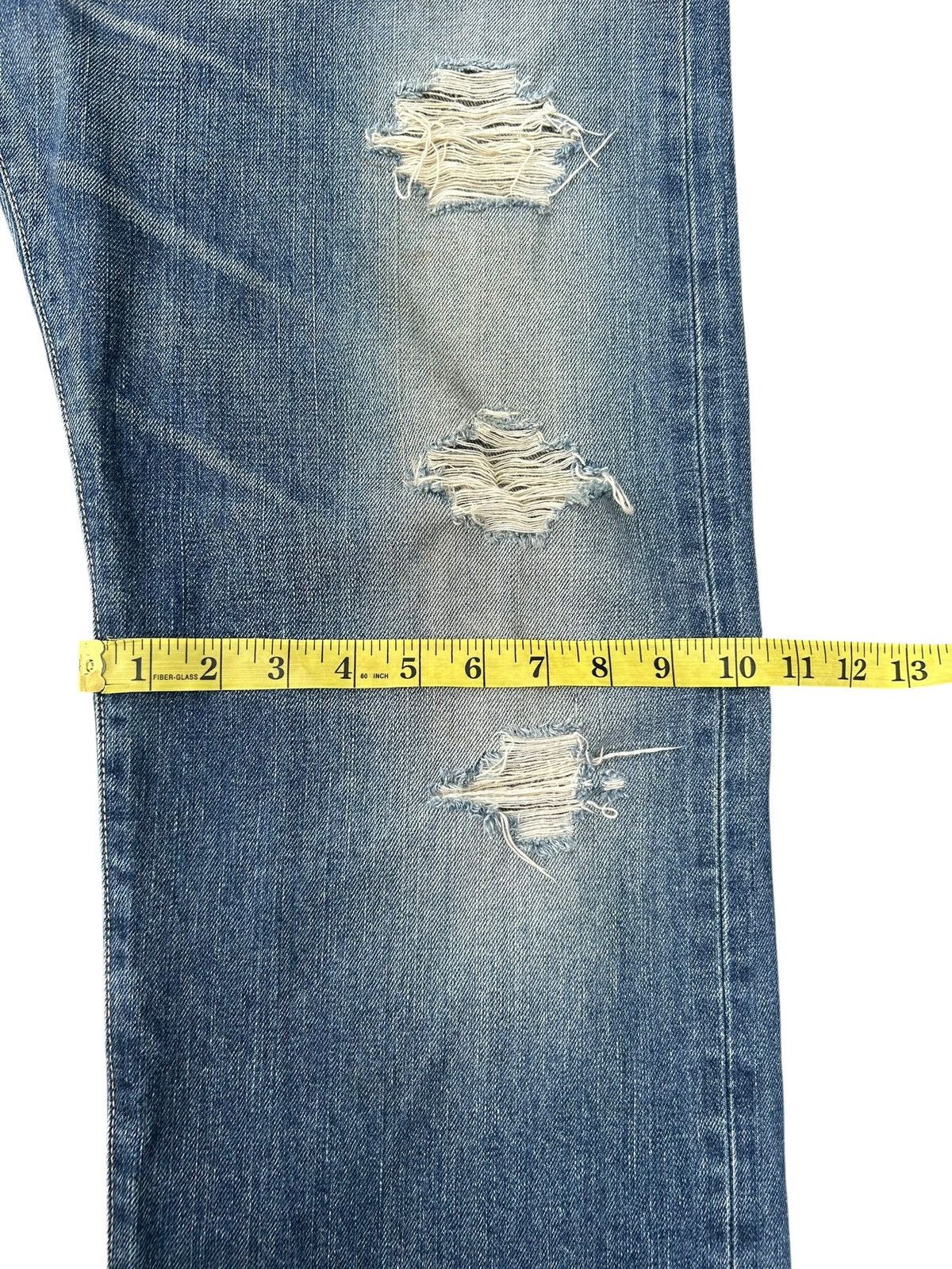 Kapital Vintage Edwin 505 Selvedge Distressed Denim Jeans Size US 34 / EU 50 - 15 Thumbnail