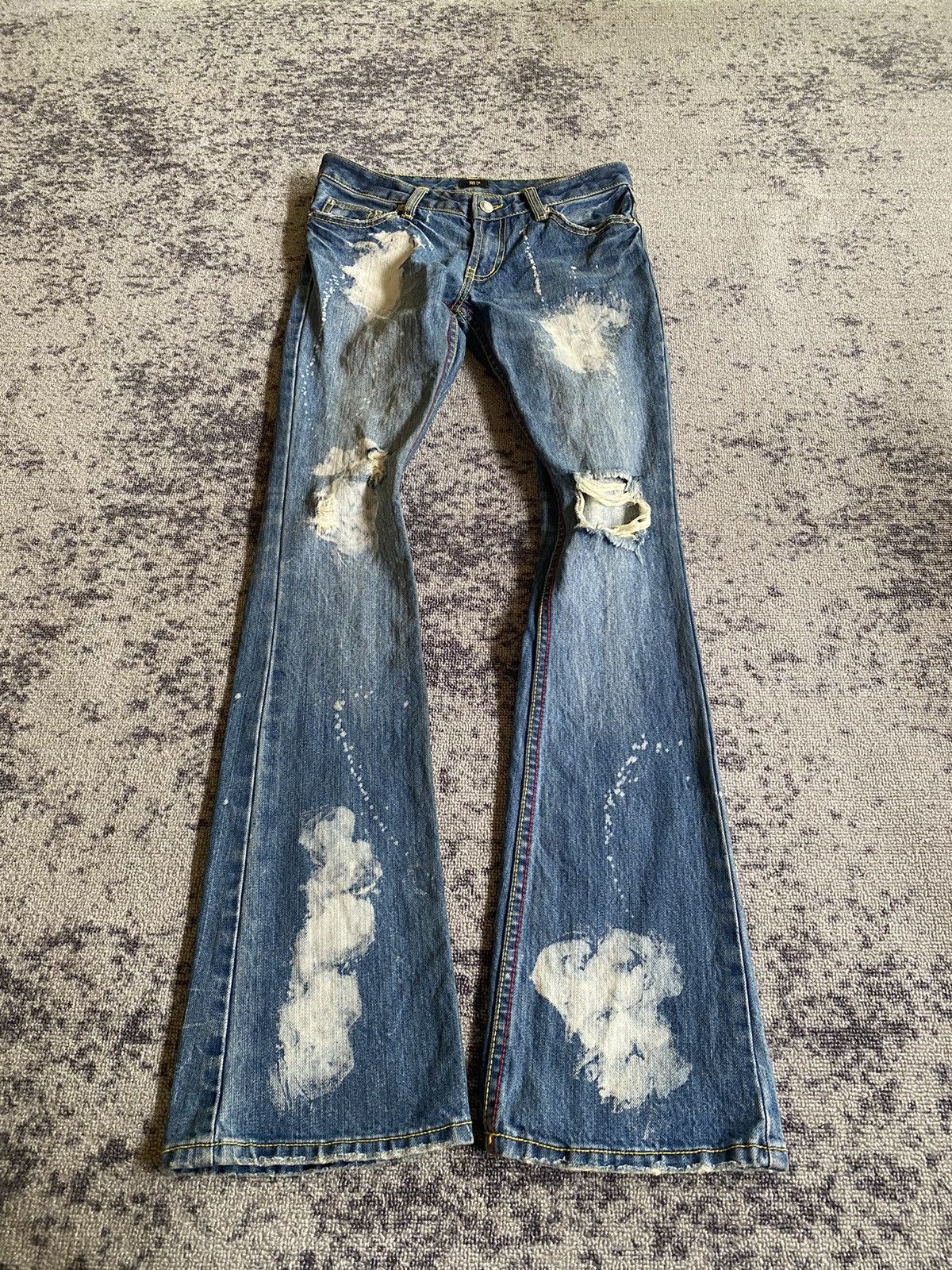 Hysteric Glamour Y2k M3 ifsixwasnine distressed flare jeans Size 28" / US 6 / IT 42 - 3 Thumbnail
