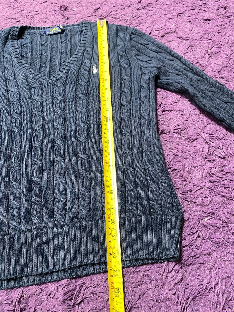 Polo Ralph Lauren Polo Ralph Lauren Cable-Knit V-Neck Jumper Size M Size M / US 6-8 / IT 42-44 - 8 Thumbnail