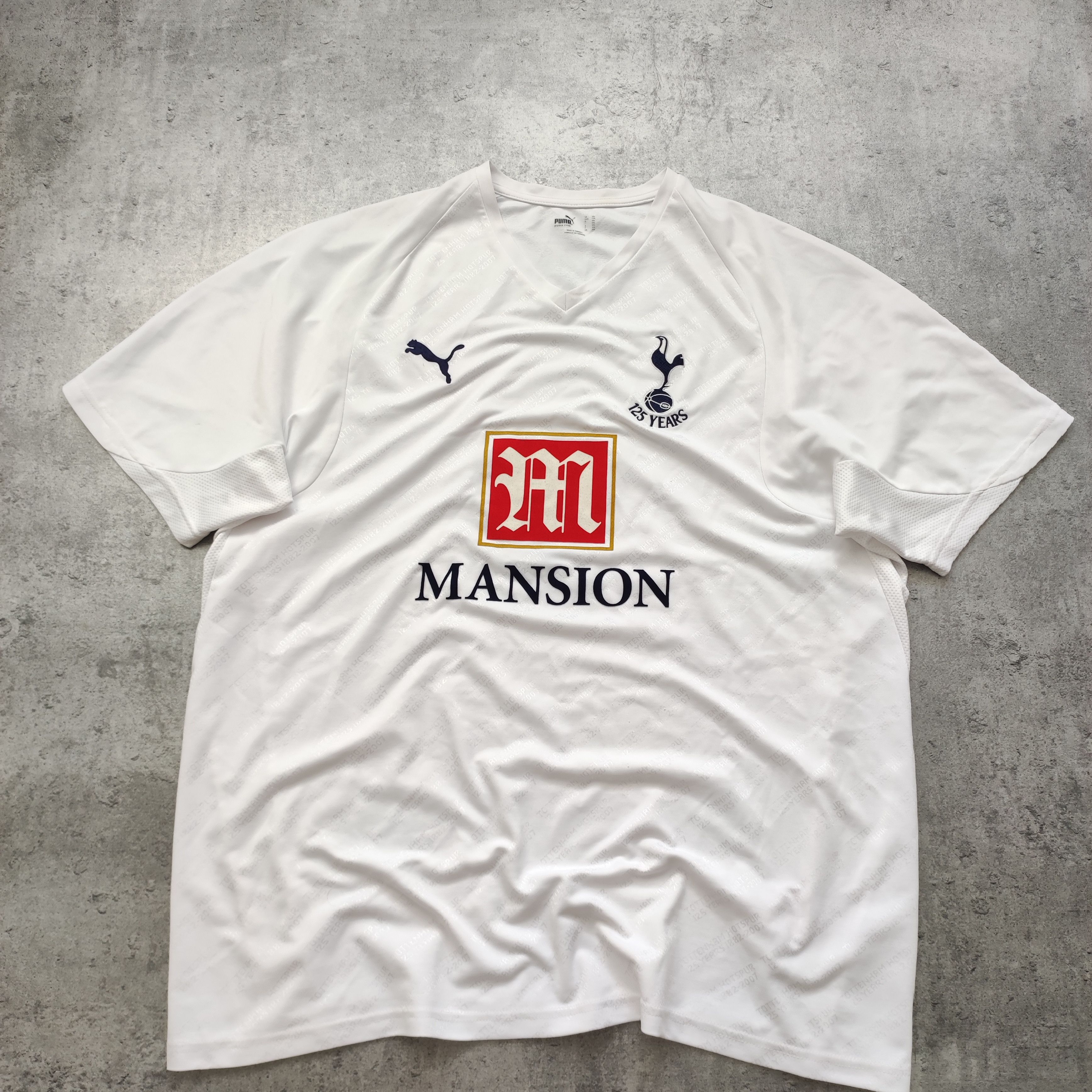 Vintage Vintage RARE 2007 Tottenham London 125yrs Home Puma Jersey Size US XXL / EU 58 / 5 - 2 Thumbnail