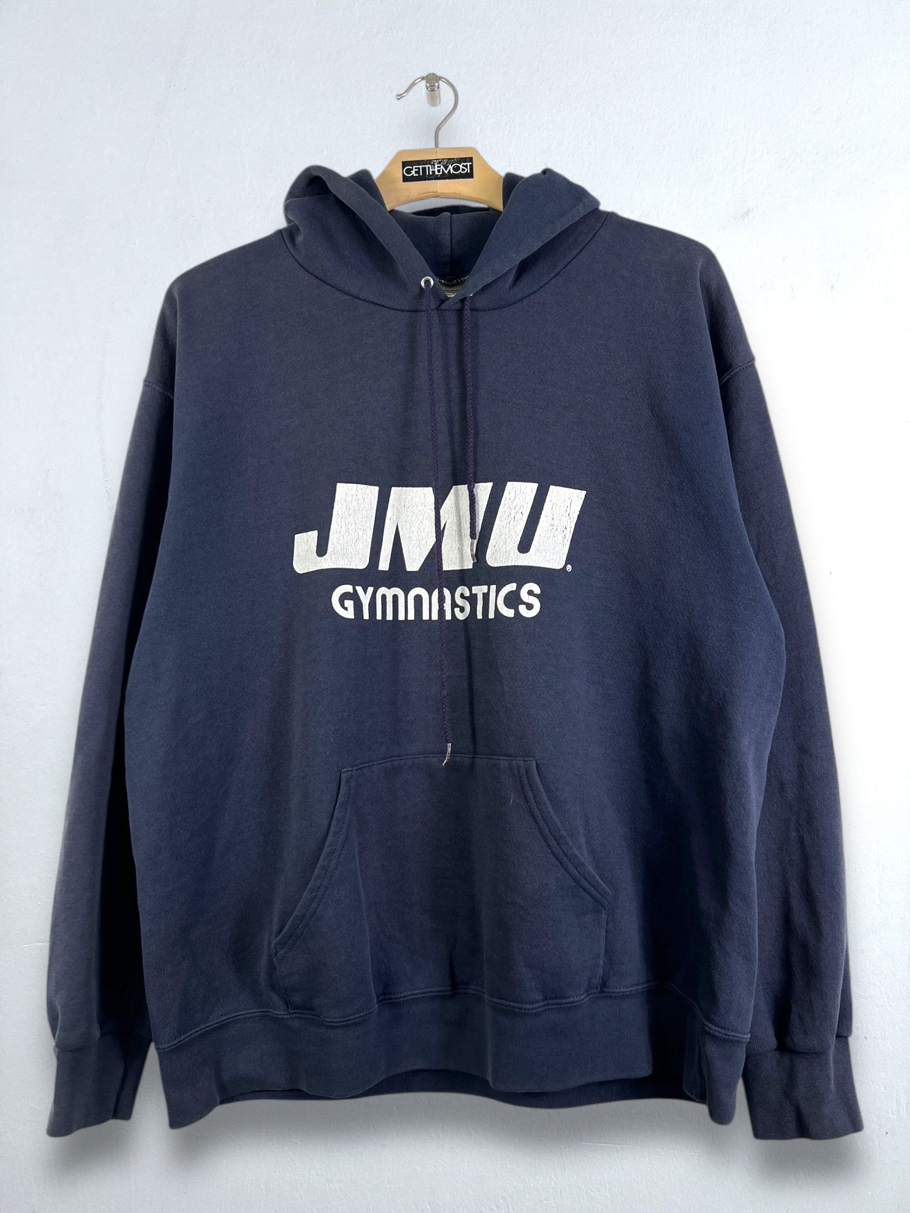 Lee × Vintage No.4886 Vintage 90s JMU Gymnastics Graphic Hoodie Size US M / EU 48-50 / 2 - 1 Thumbnail