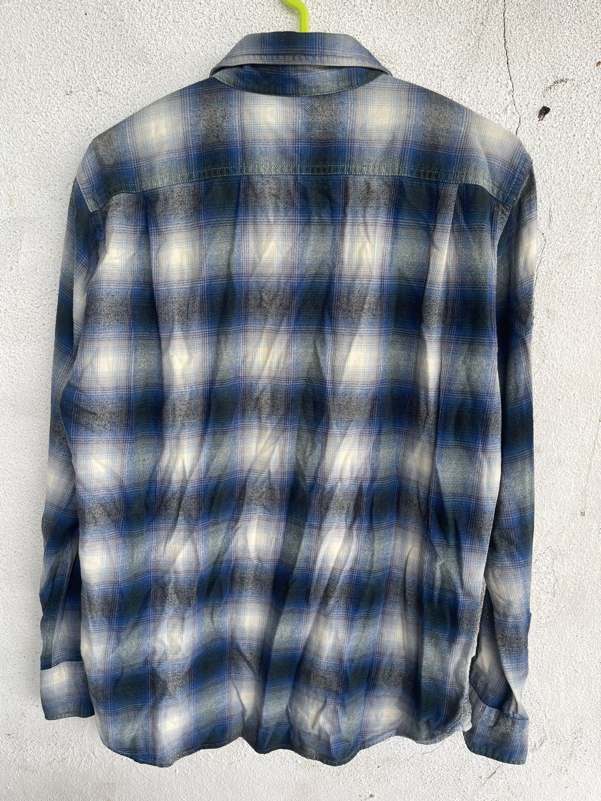 Beams Plus × Japanese Brand × Uniqlo Vintage Shadow Plaid Flannel Shirt Uniqlo Japan Size US M / EU 48-50 / 2 - 4 Thumbnail