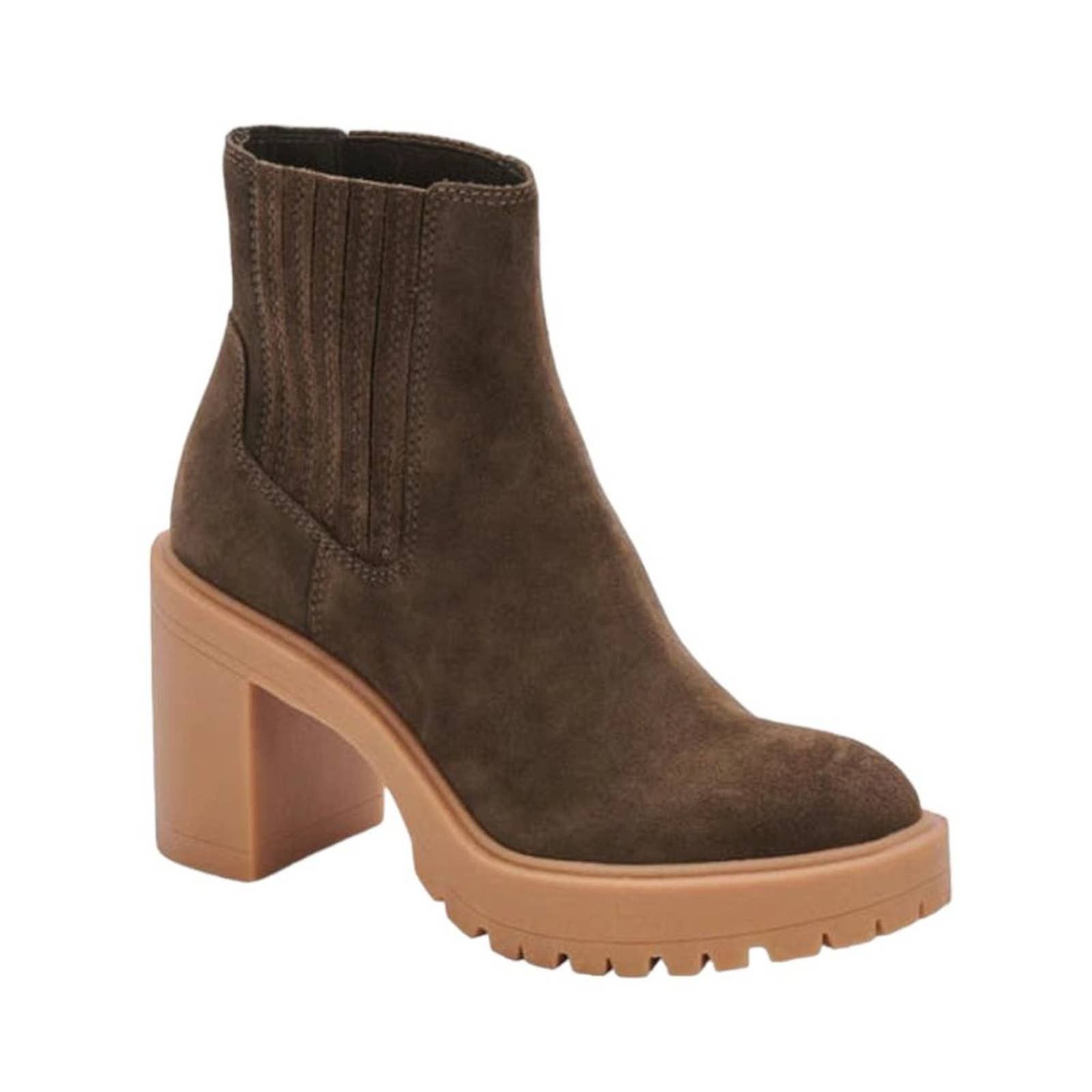 image of Dolce Vita Caster Waterproof Platform Boot 10 NWT $160 Msrp in Green, Women's