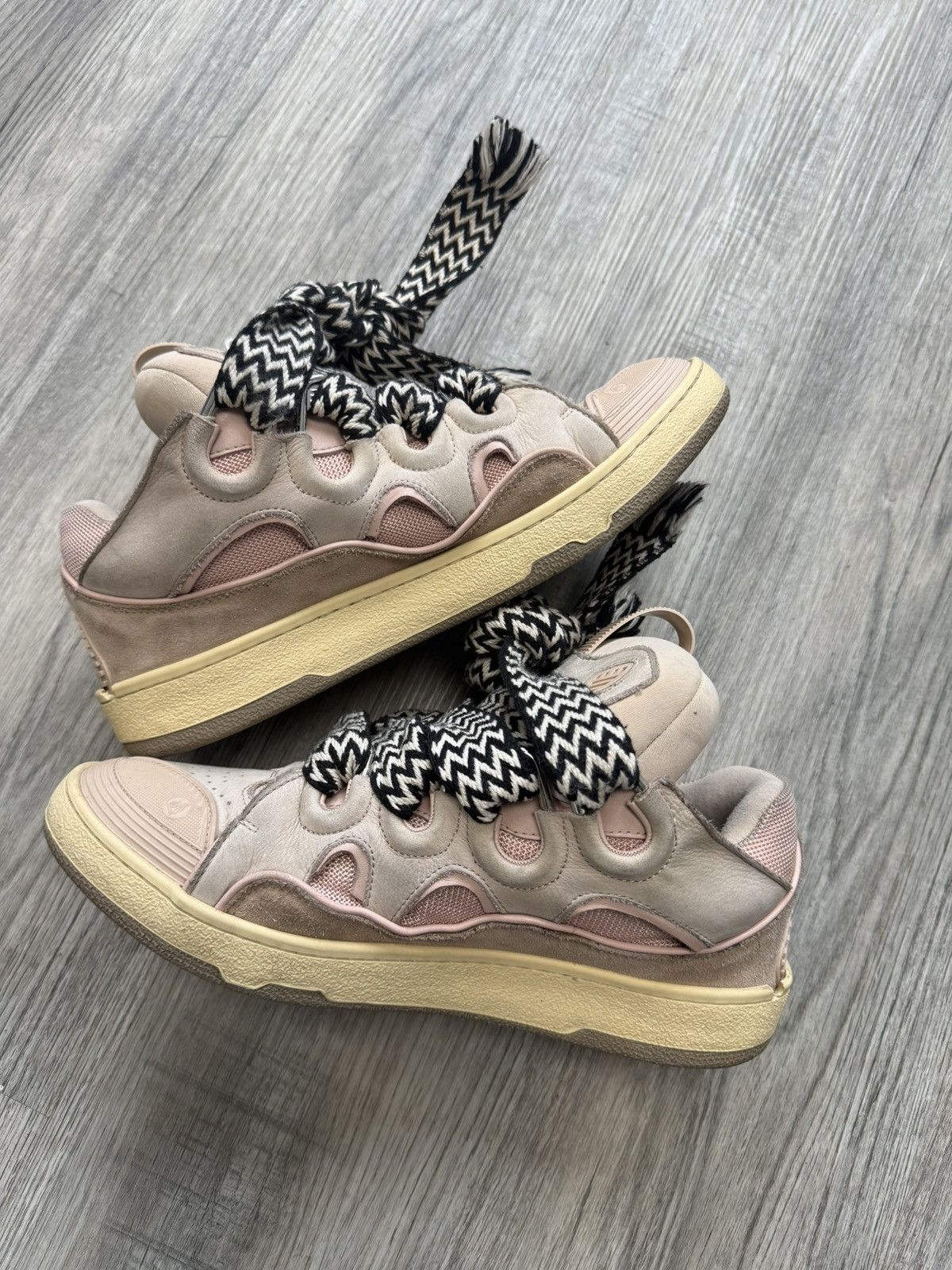 Lanvin Lanvin Curb Sneakers - Pale Pink Size US 10 / EU 43 - 4 Thumbnail
