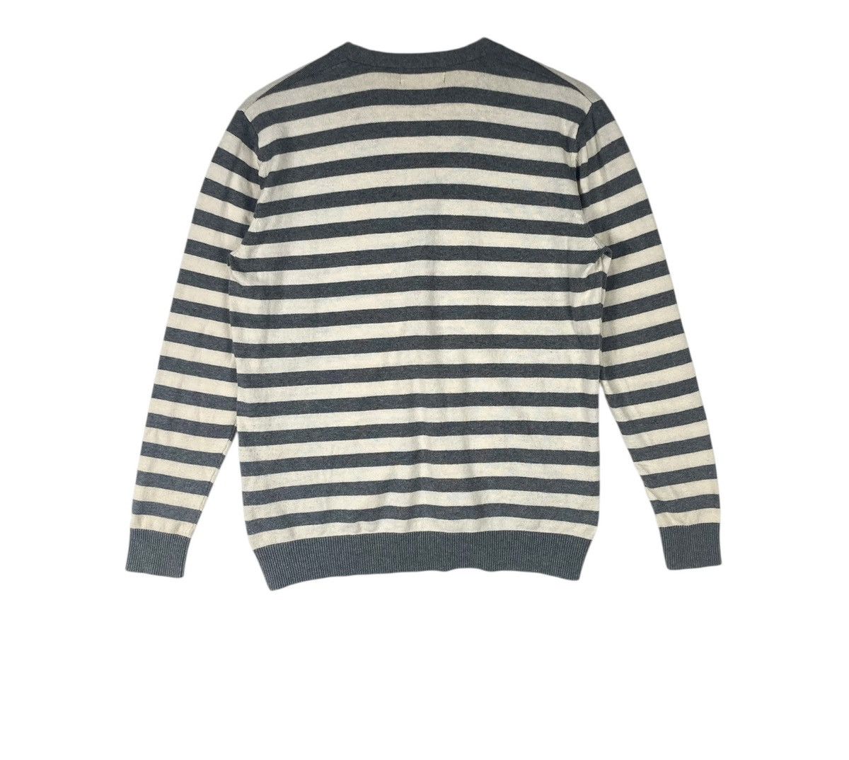 Ne-Net Vintage Né-Net Issey Miyake Cat Logo Stripe Cardigan Size 3 Size L / US 10 / IT 46 - 3 Thumbnail