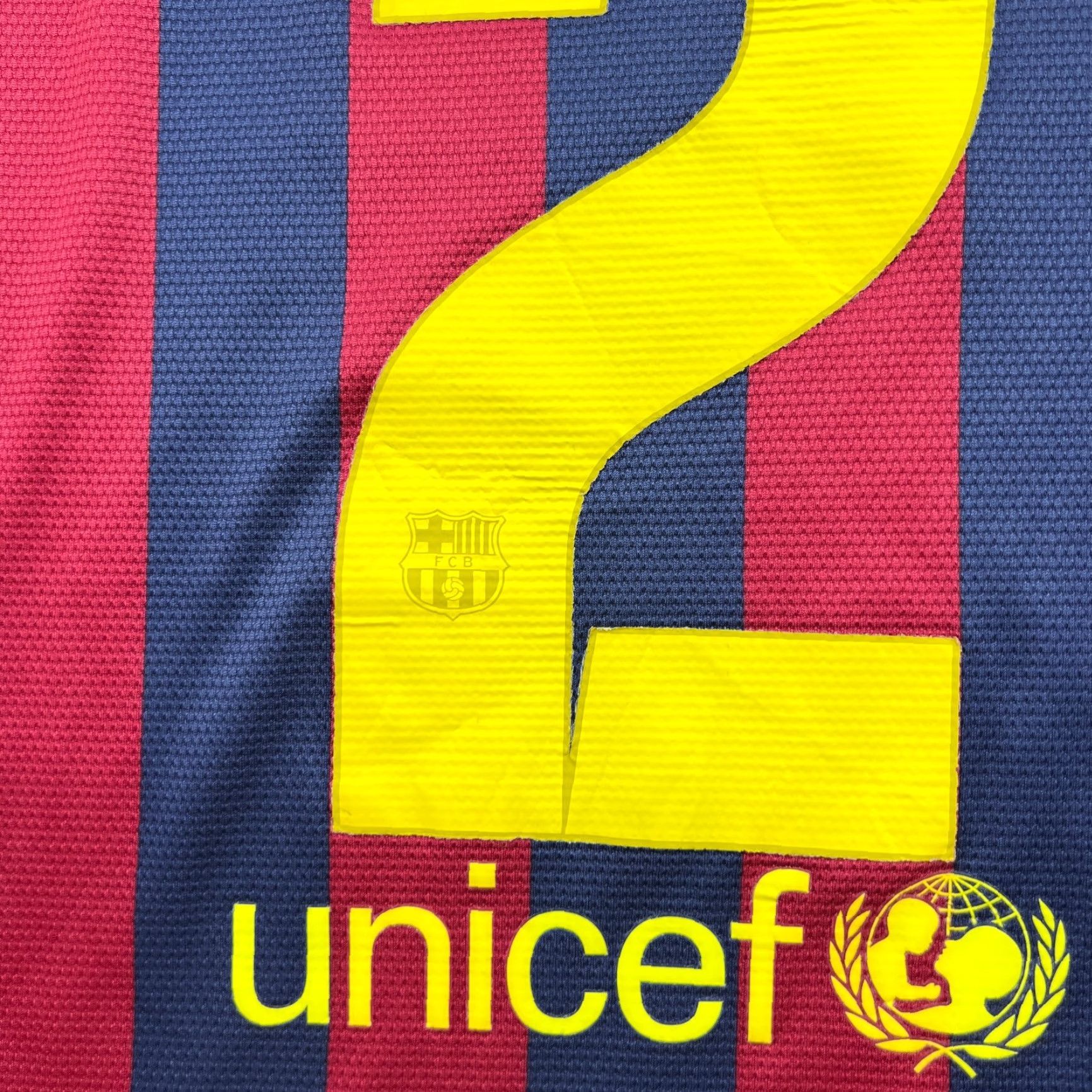 Nike Nike Barcelona 2013 2014 Home Dani Alves #2 Football Jersey Mens XS Shirt Size US XS / EU 42 / 0 - 5 Thumbnail