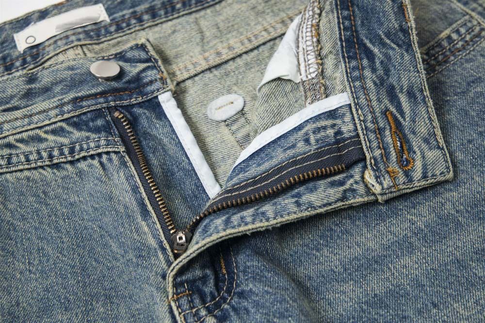 Japanese Brand × Jean Punk distressed men's casual washed loose flared jeans Size US 32 / EU 48 - 4 Thumbnail
