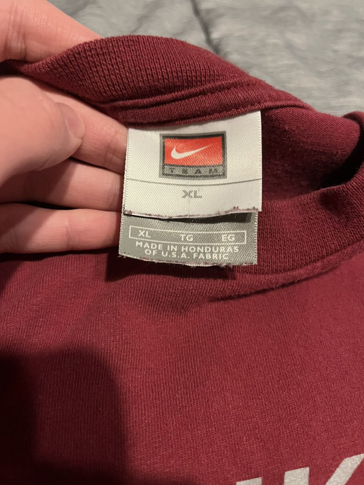 Nike × Vintage Vintage Nike logo long sleeve Size US XL / EU 56 / 4 - 4 Thumbnail