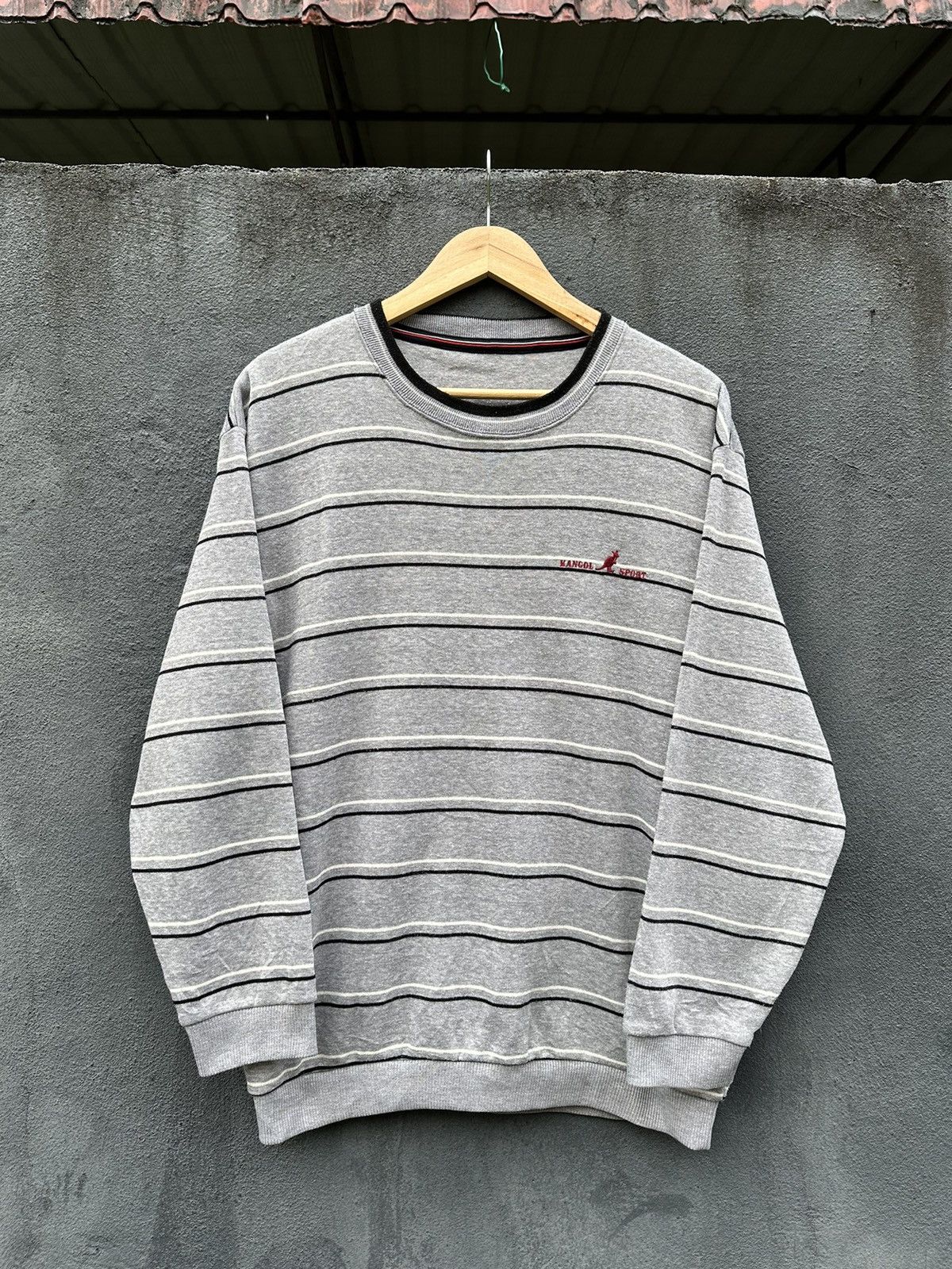 Kangol Vintage Kangol Striped Crewneck Size US M / EU 48-50 / 2 - 2 Thumbnail