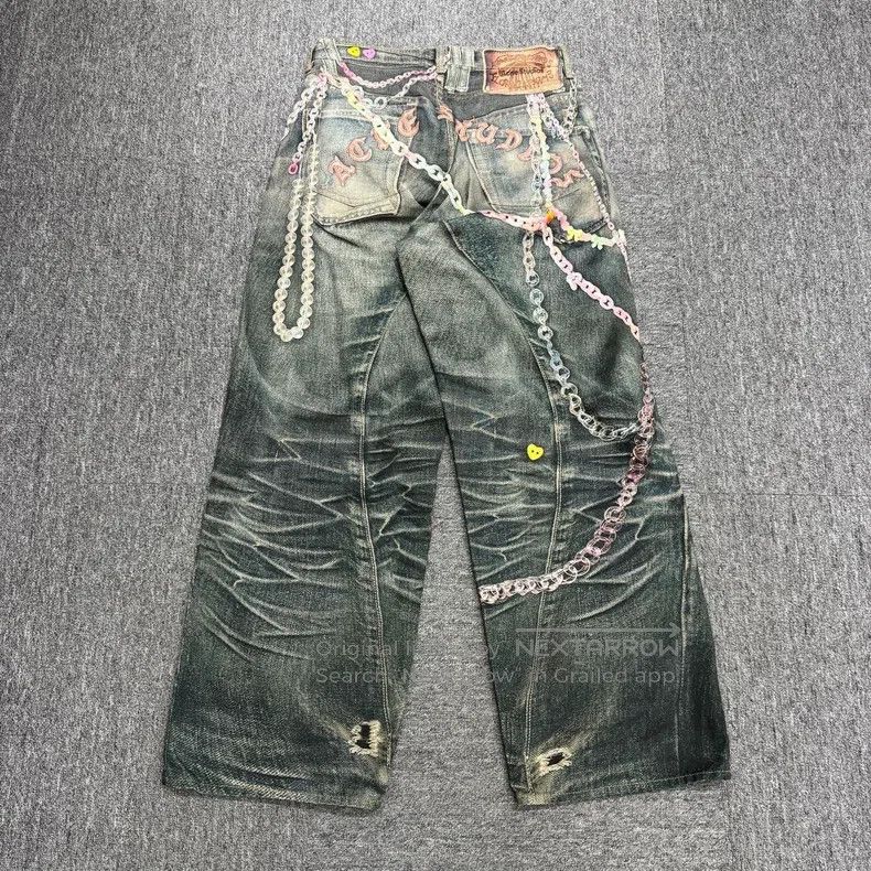 Acne Studios Acne Studios 3D Printed Candy Chain Pants Size US 30 / EU 46 - 2 Thumbnail