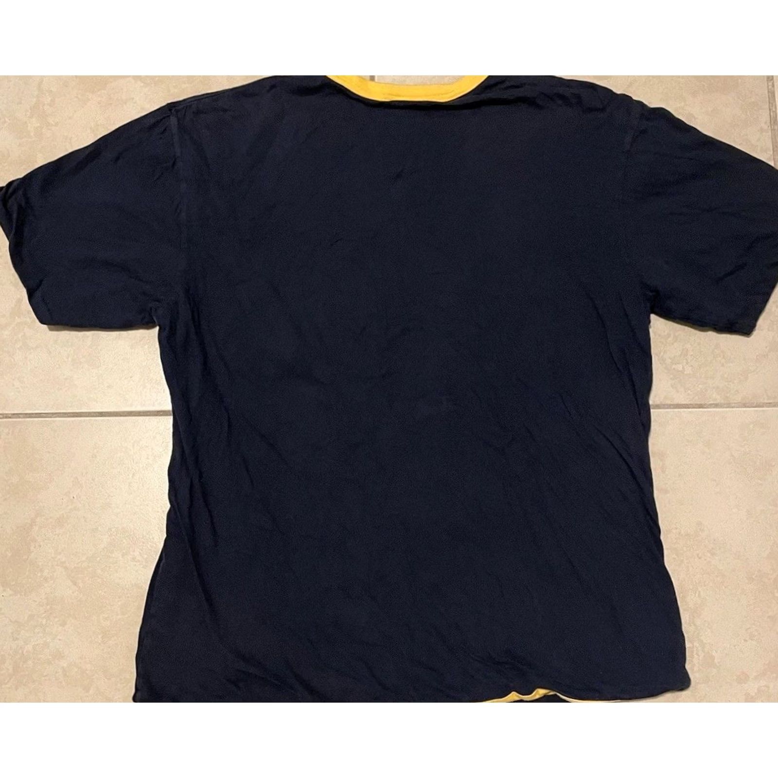 Gap VINTAGE GAP Faded PE Shirt L College Track School Gym Athletic Grunge 90s Y2K Blue Yellow T-Shirt Mens Size US L / EU 52-54 / 3 - 6 Thumbnail